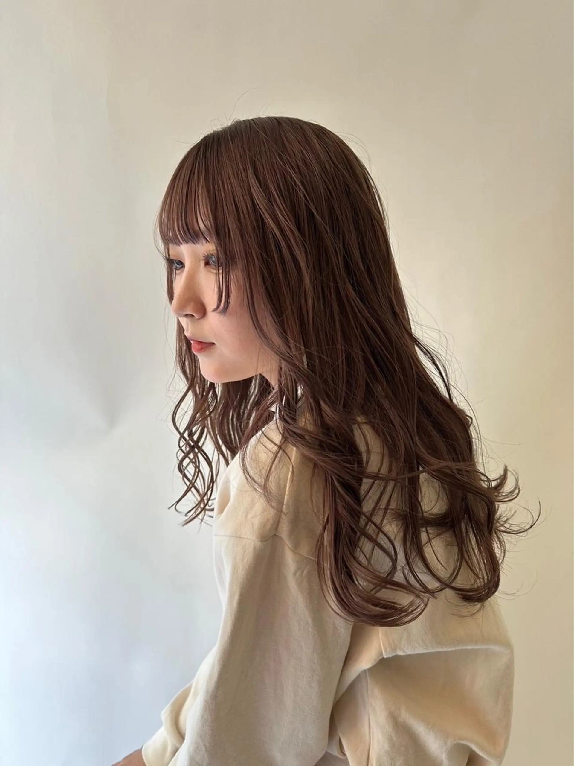 セミロング カラー シールエクステ✨️韓 国羽エクステ🪽和希のヘアスタイル