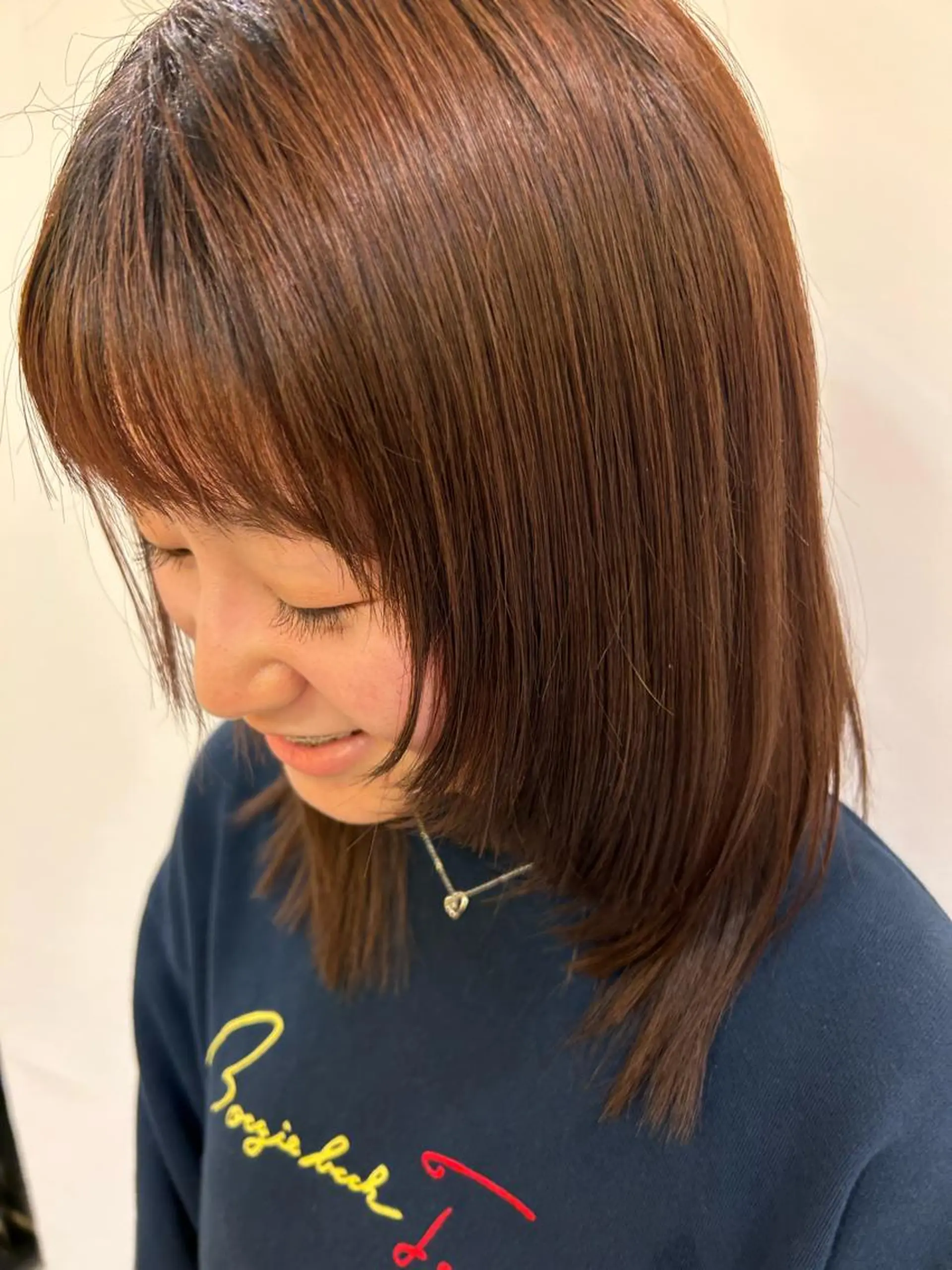 ミディアム 顔周りカット レイヤーカット atelierJDPARIS大通店所属・アトリエJDパリ大畑 美羽🇫🇷💖のヘアスタイル