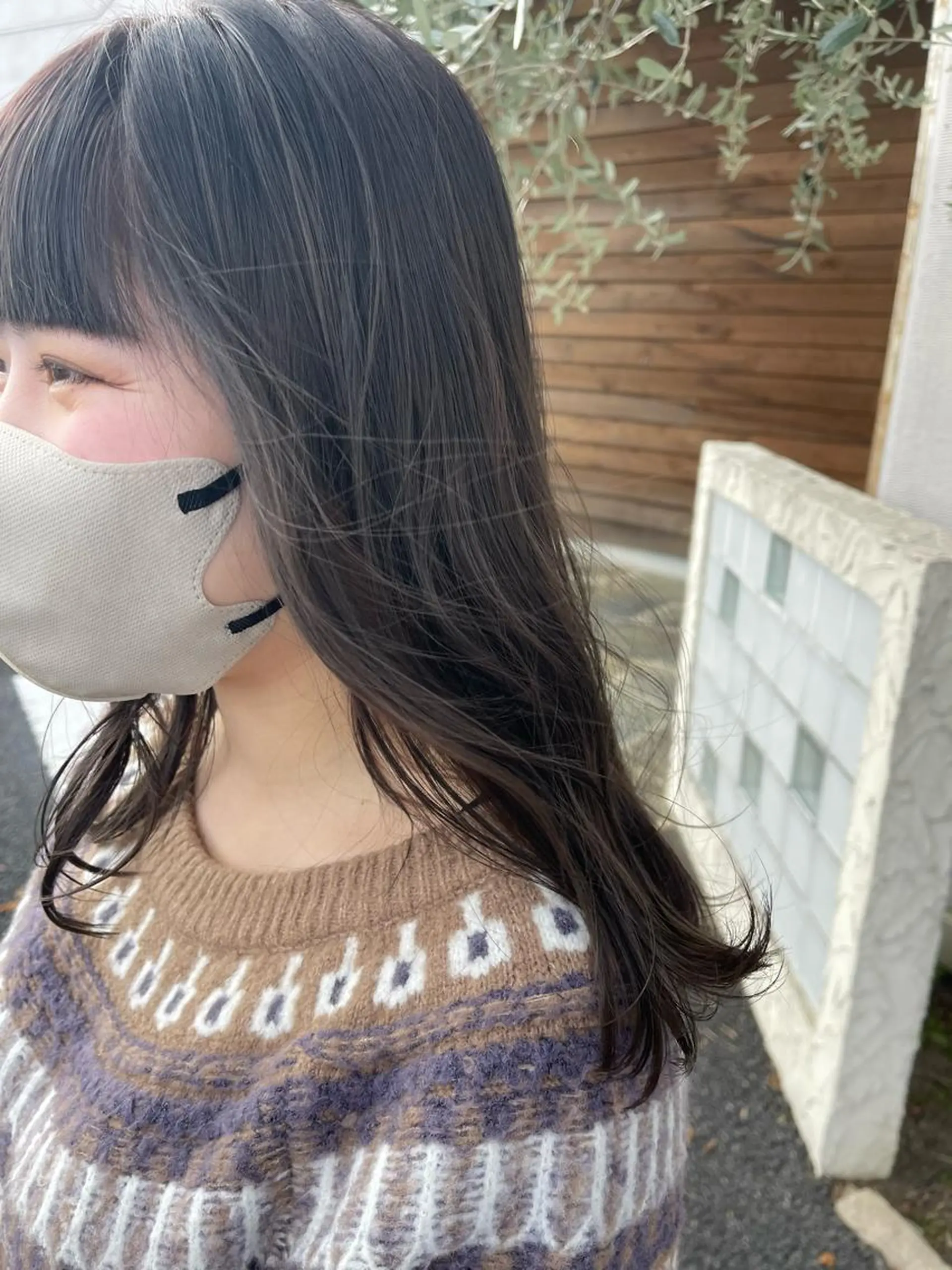 セミロング カット 梶原 真帆のヘアスタイル