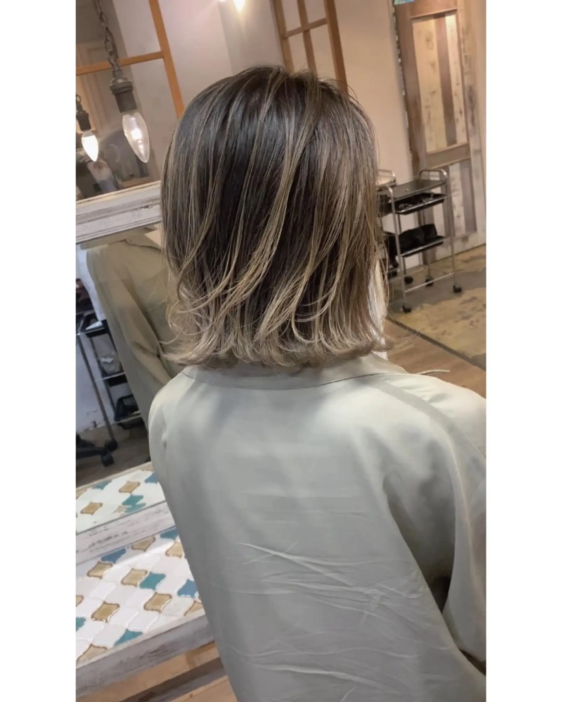 カラー バレイヤージュ ハイライトカラー Beyond（kitaro）所属・石井辰功也 フリーランス美容師のヘアスタイル