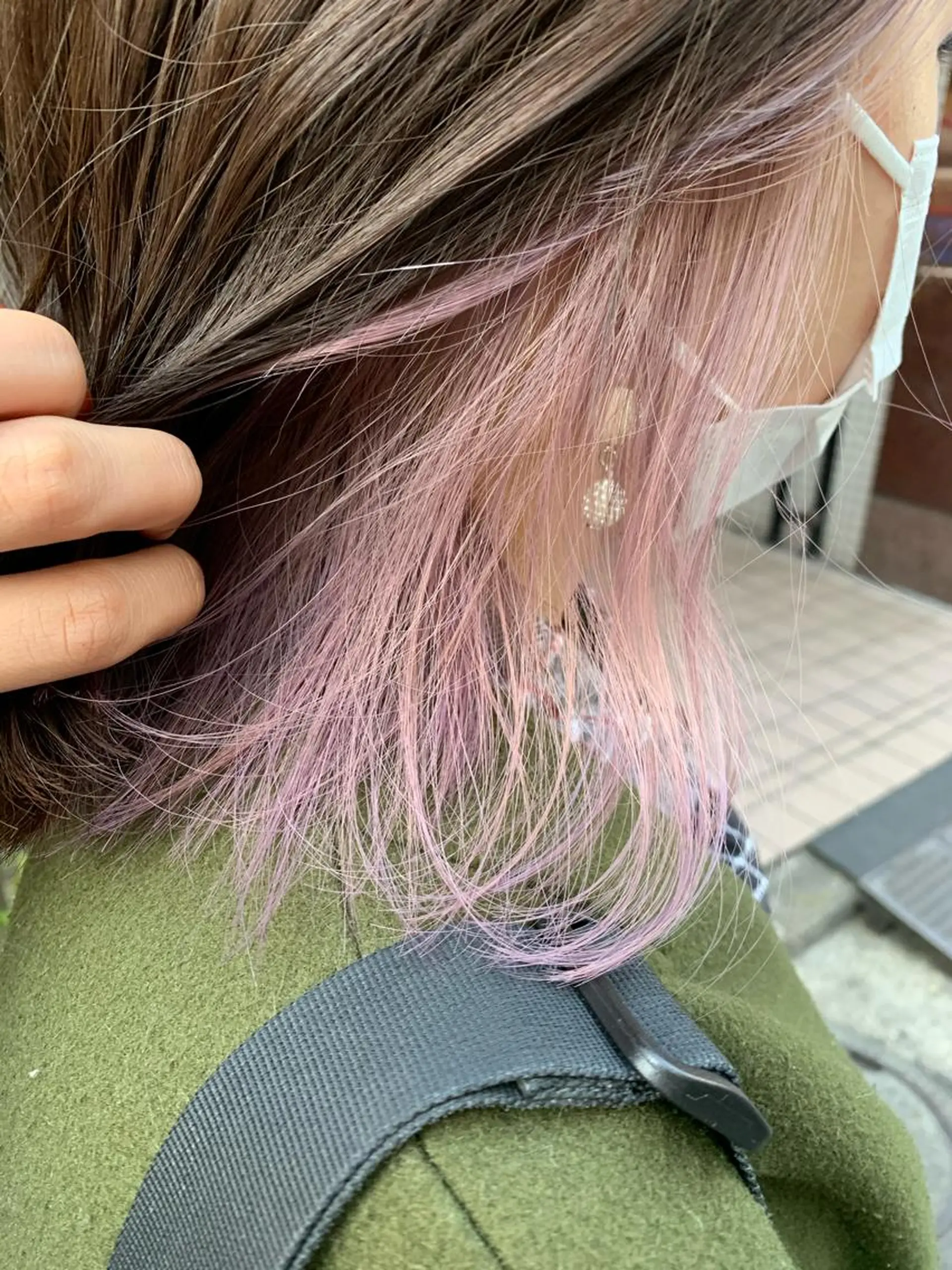 セミロング カラー ヘアアレンジ 🫧透明感カラー/ ボブ/小笠原汐海🪽のヘアスタイル