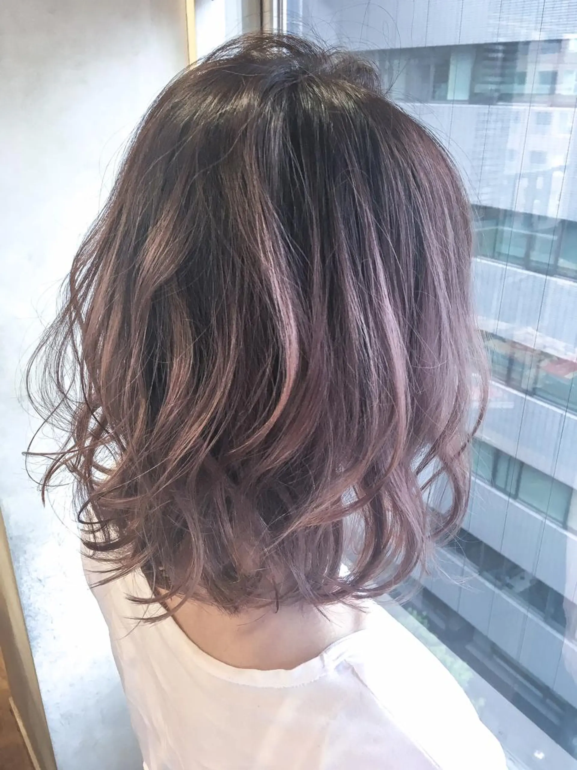 ミディアム カラー LITTY&M.O.Dshibuya所属・レイヤー/髪質改善 /山永圭介のヘアスタイル