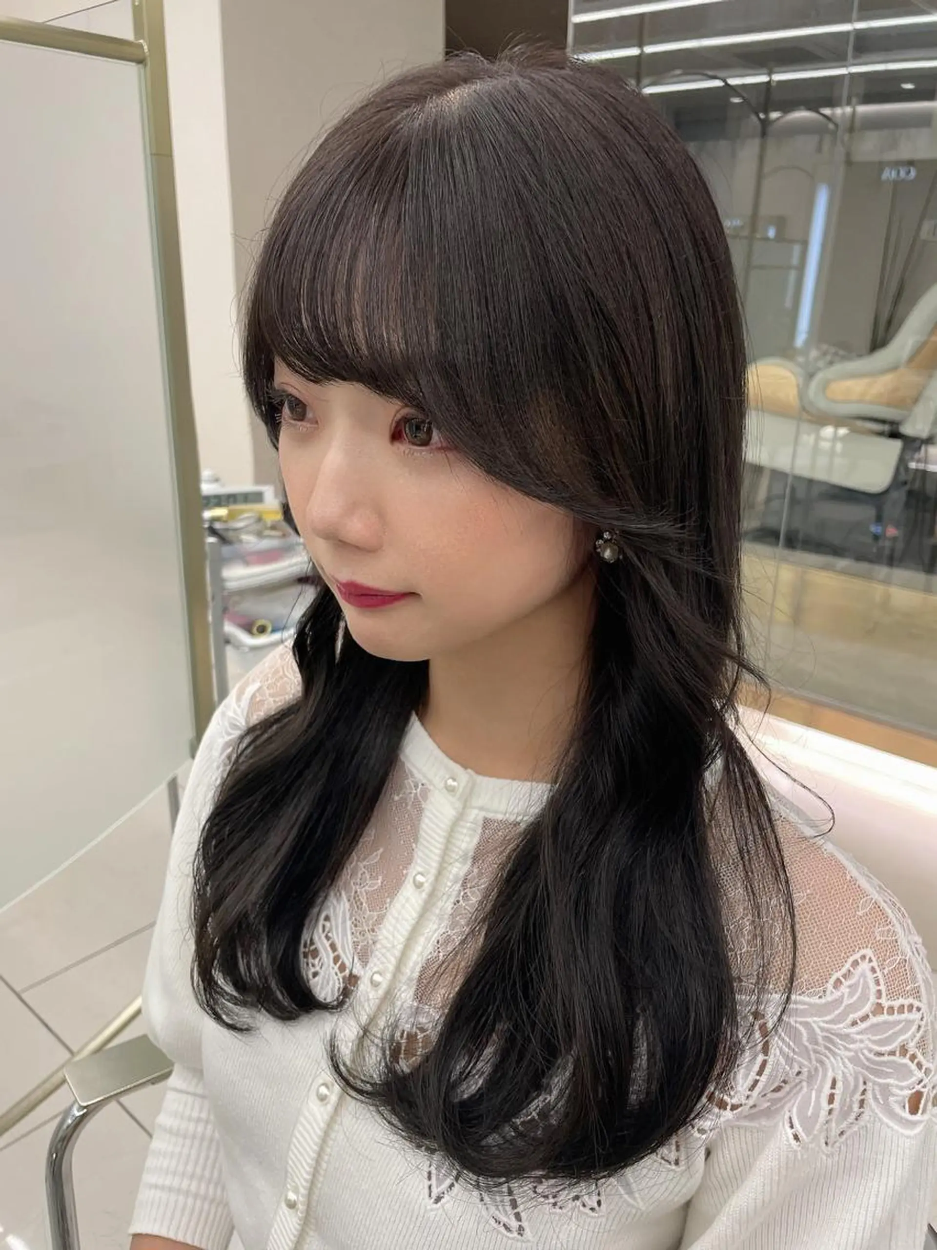 ロング カラー COA GINZA 空也/前髪/顔まわりのヘアスタイル