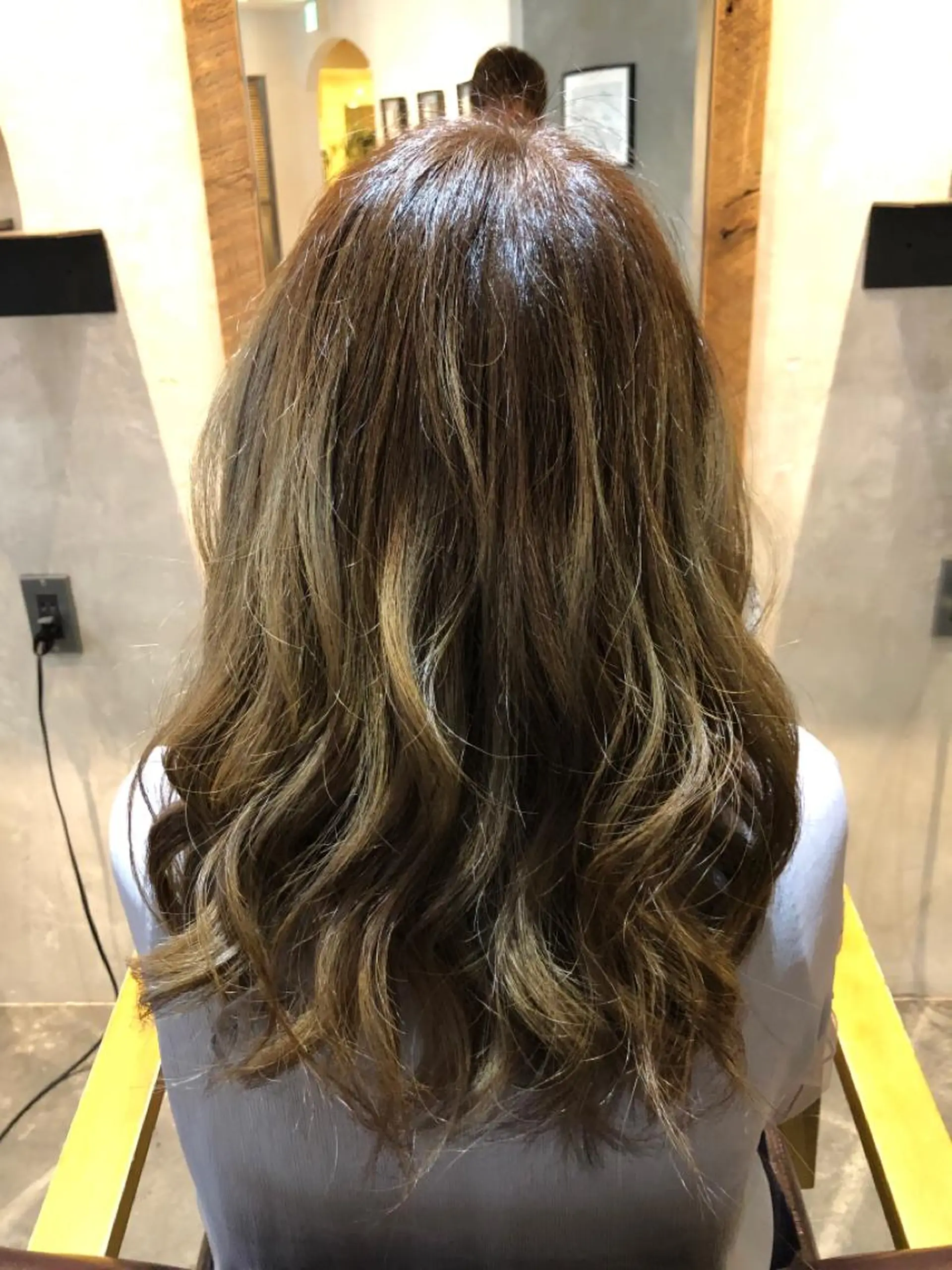 セミロング カラー カット ヘアカラー hair care ACRO店長　谷のヘアスタイル