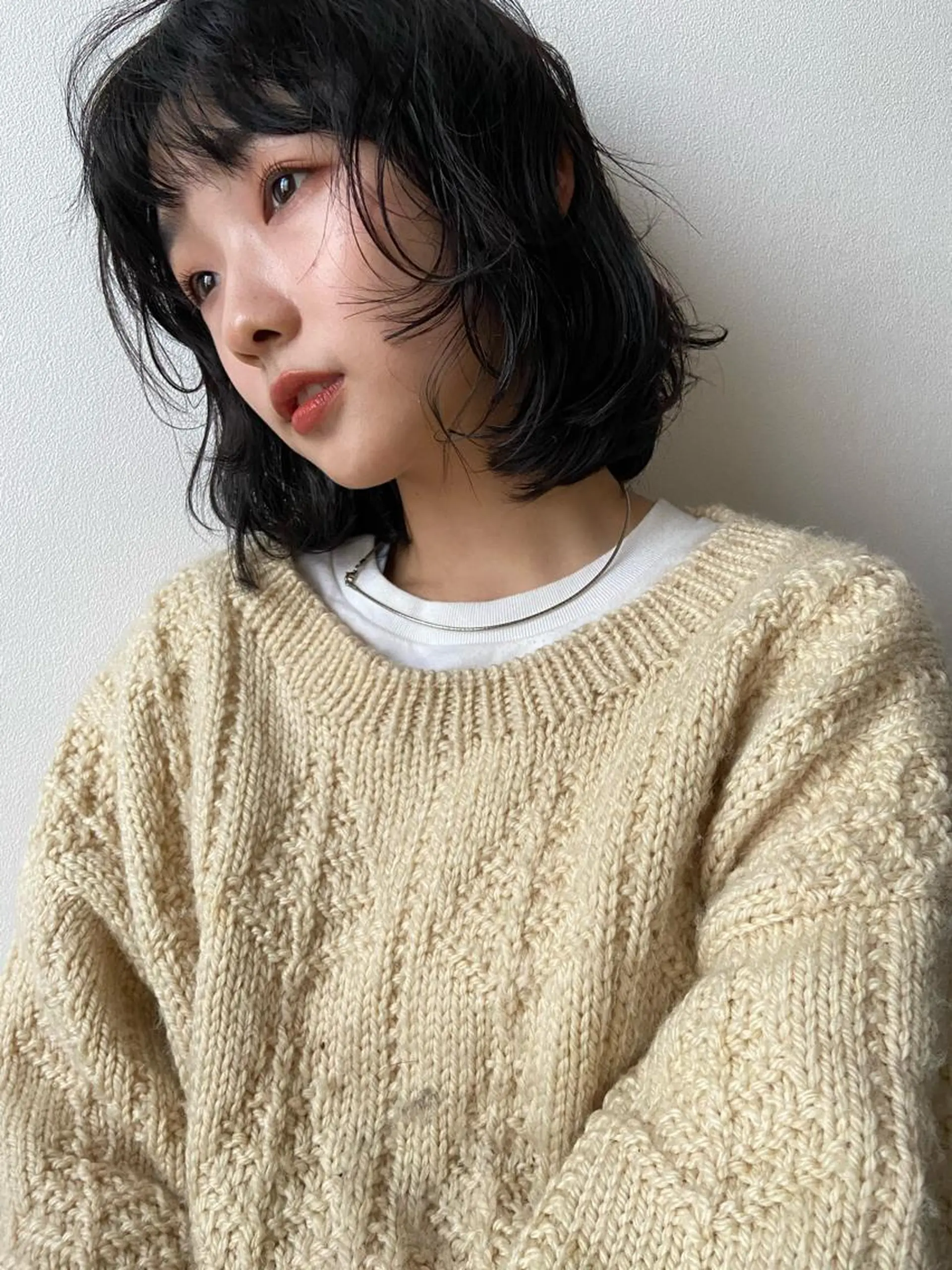 ミディアム パーマ ヘアアレンジ satsuki 暖色・ブラウンカラーのヘアスタイル