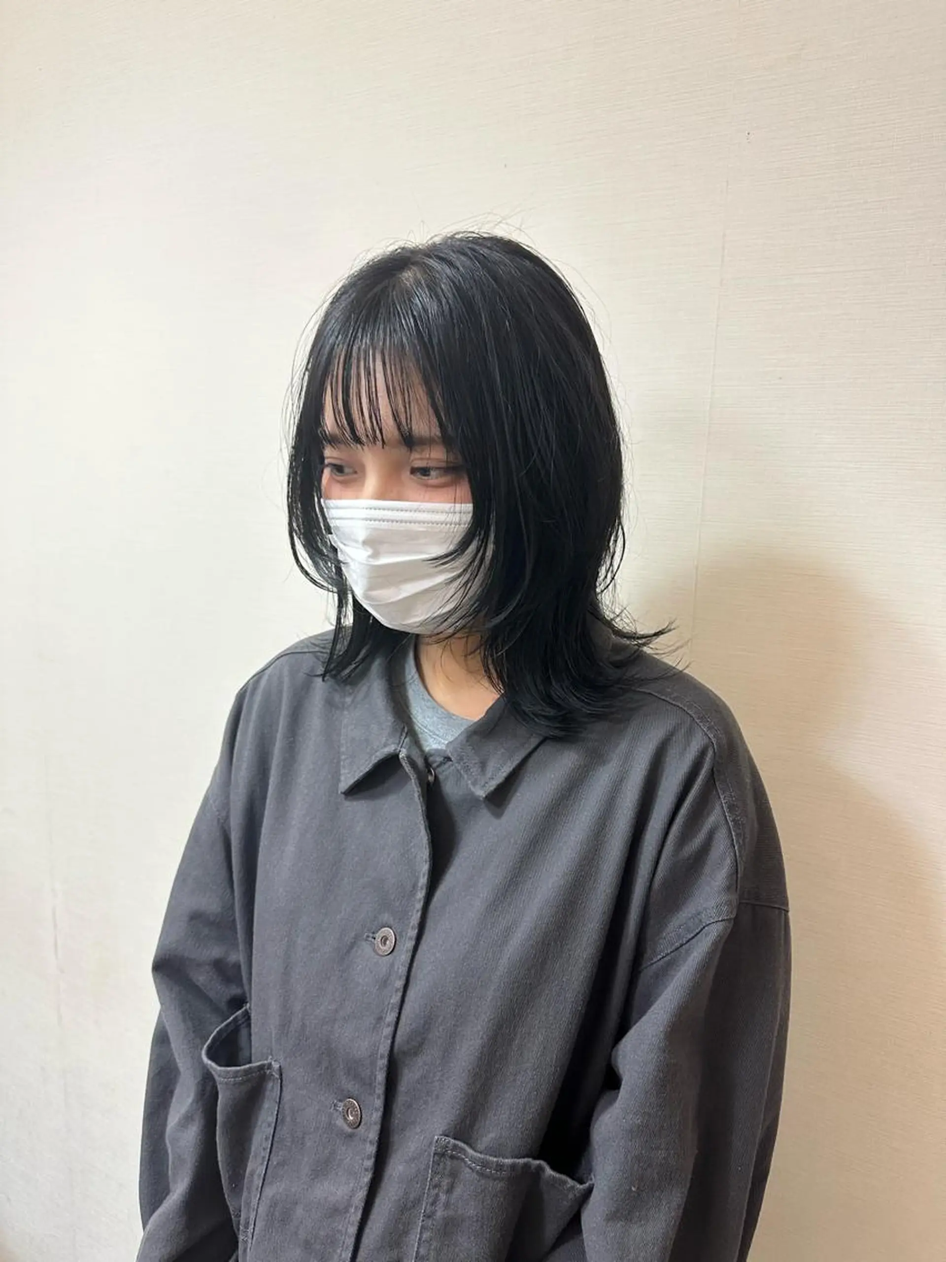 ミディアム カラー ボブレイヤー ボブ レイヤーカット カット ヘアカラー ハマベ イクト FLORENのヘアスタイル