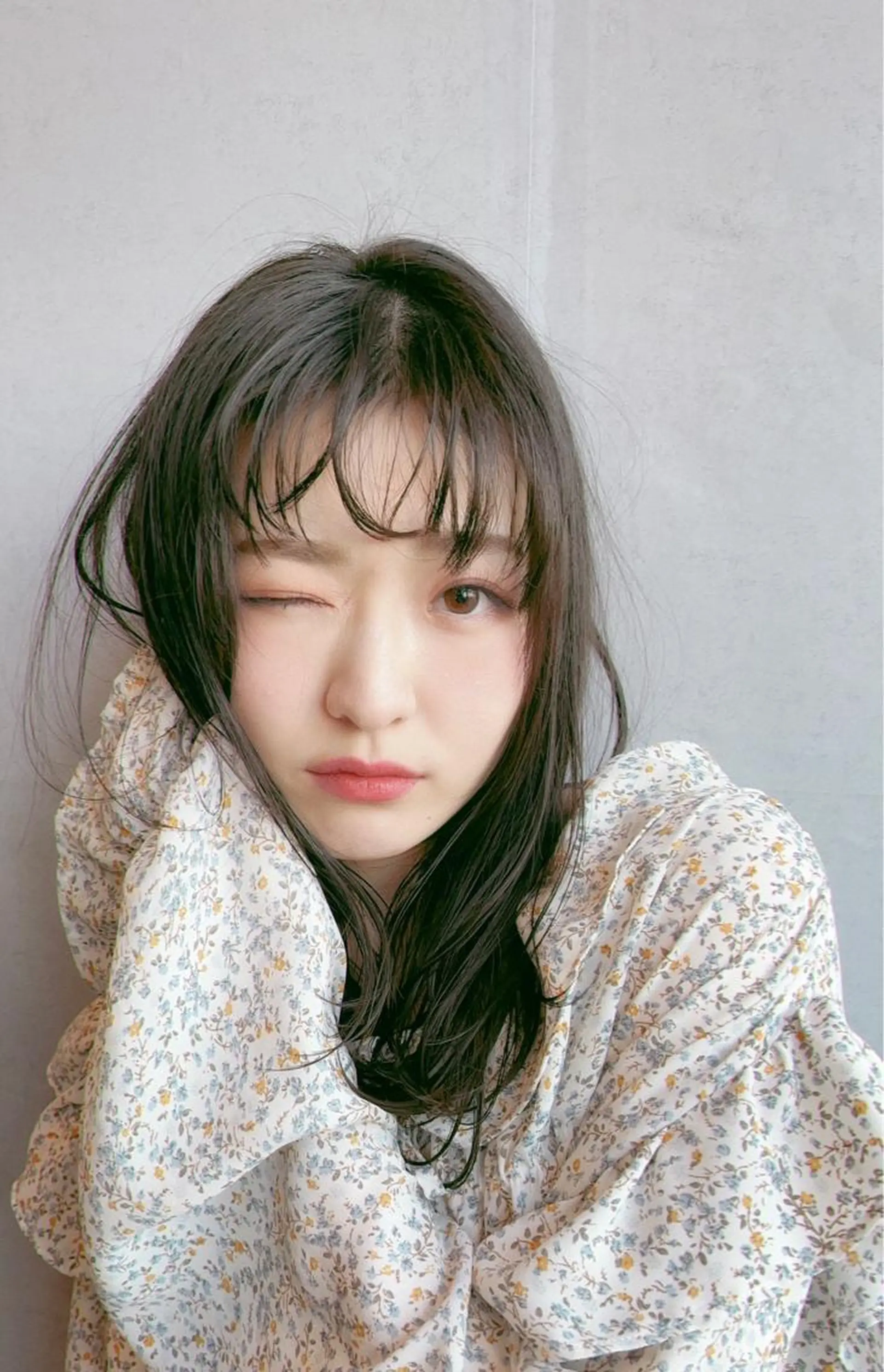 ミディアム カラー ヘアアレンジ 栗林 姫花のヘアスタイル