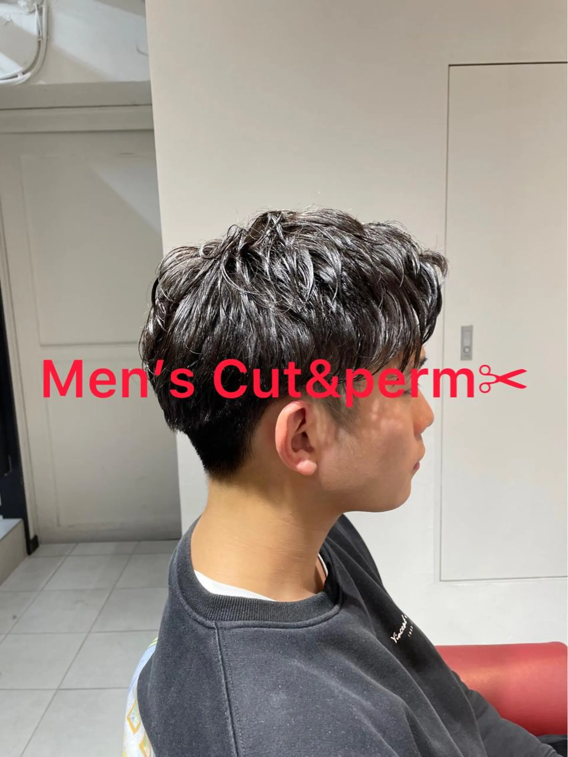 ショート メンズ カット パーマ メンズパーマ/カラー /須藤　大貴のヘアスタイル