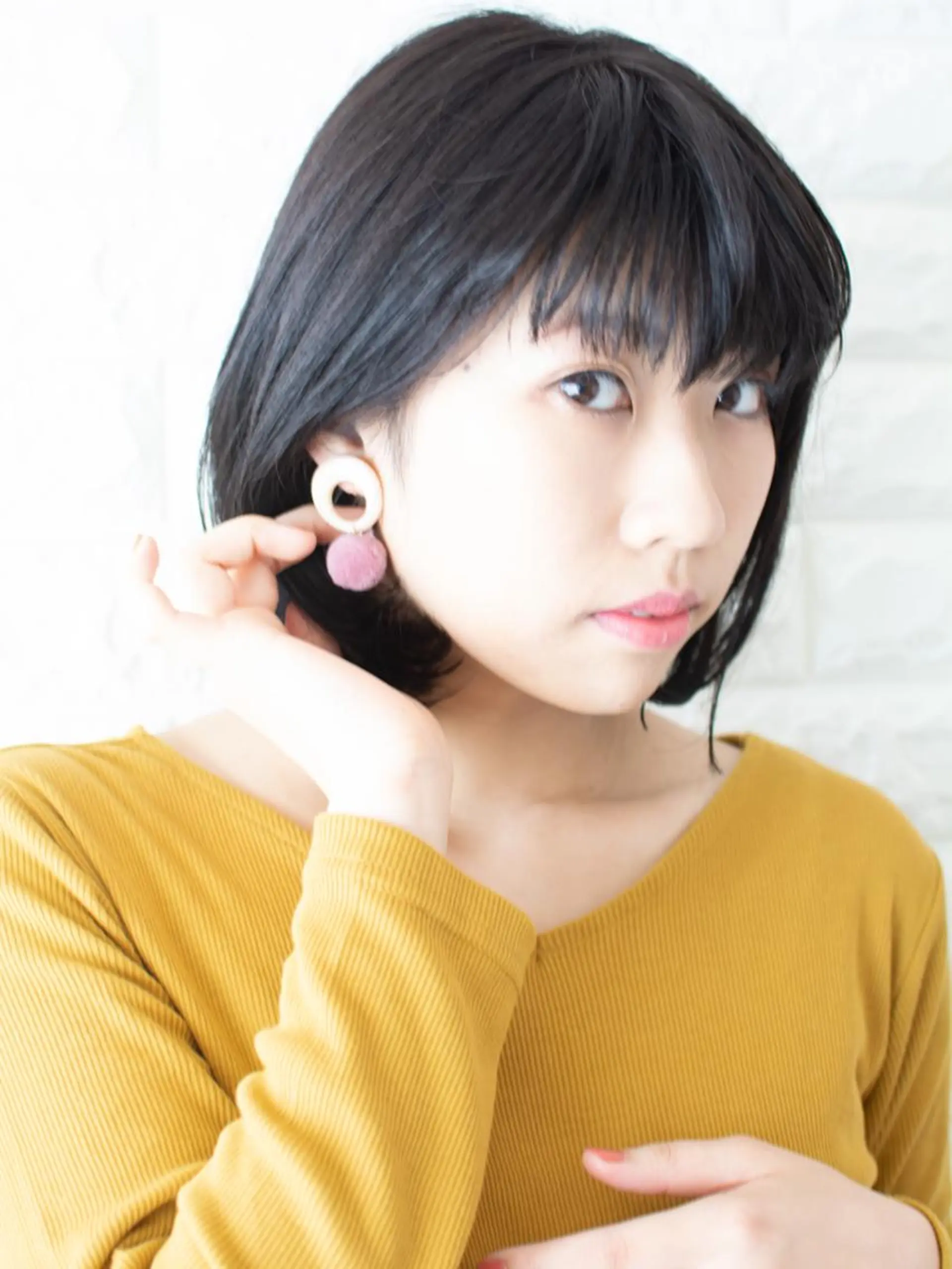 ショート カラー ショートボブ ベージュカラー ブルーカラー ブルージュ グレージュ 撮影モデル 斉藤 正敏のその他イメージ