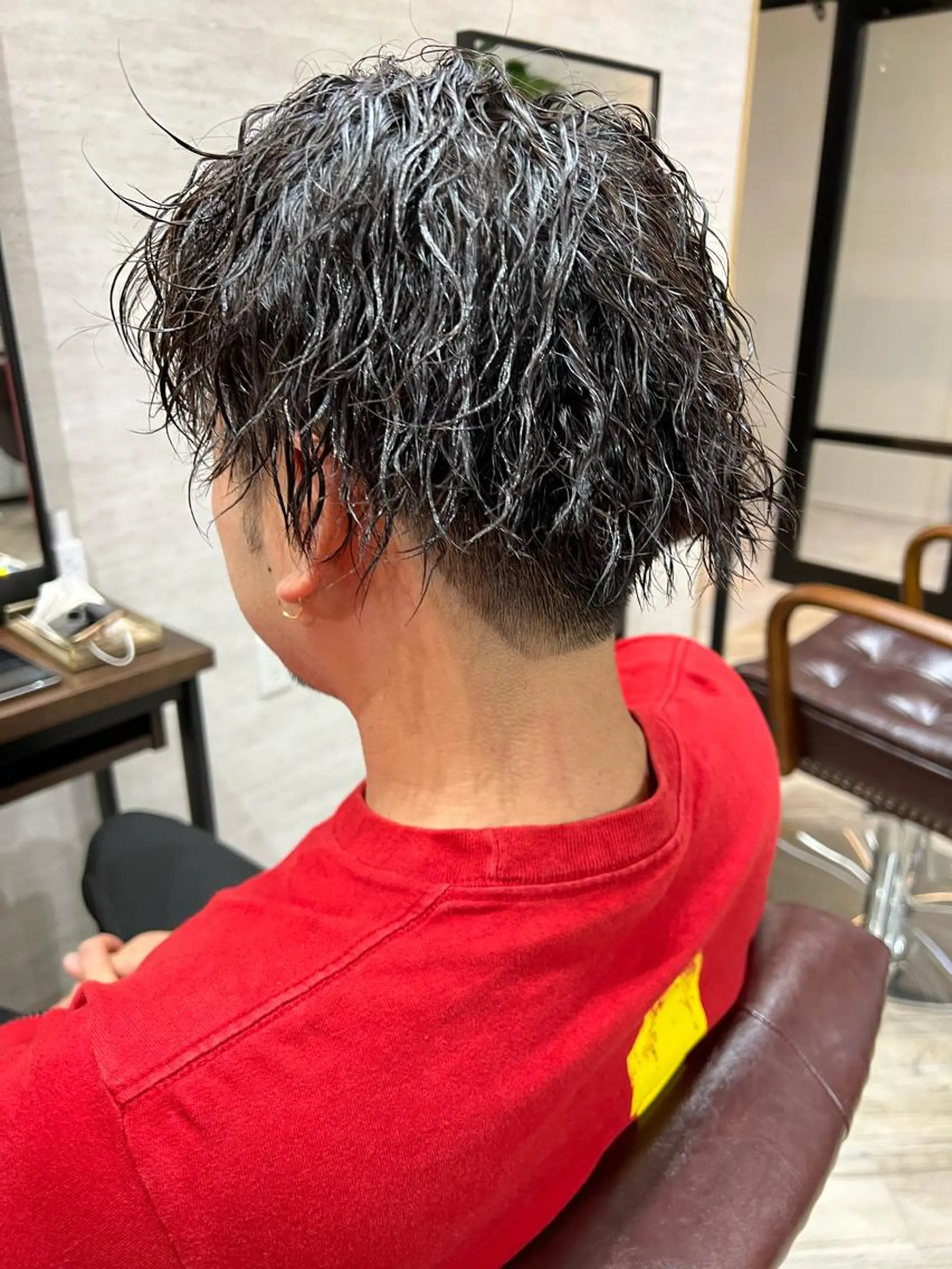 パーマ メンズ メンズパーマ ツイストスパイラルパーマ スパイラルパーマ 縮毛矯正×髪質改善 店長　DAITOのヘアスタイル