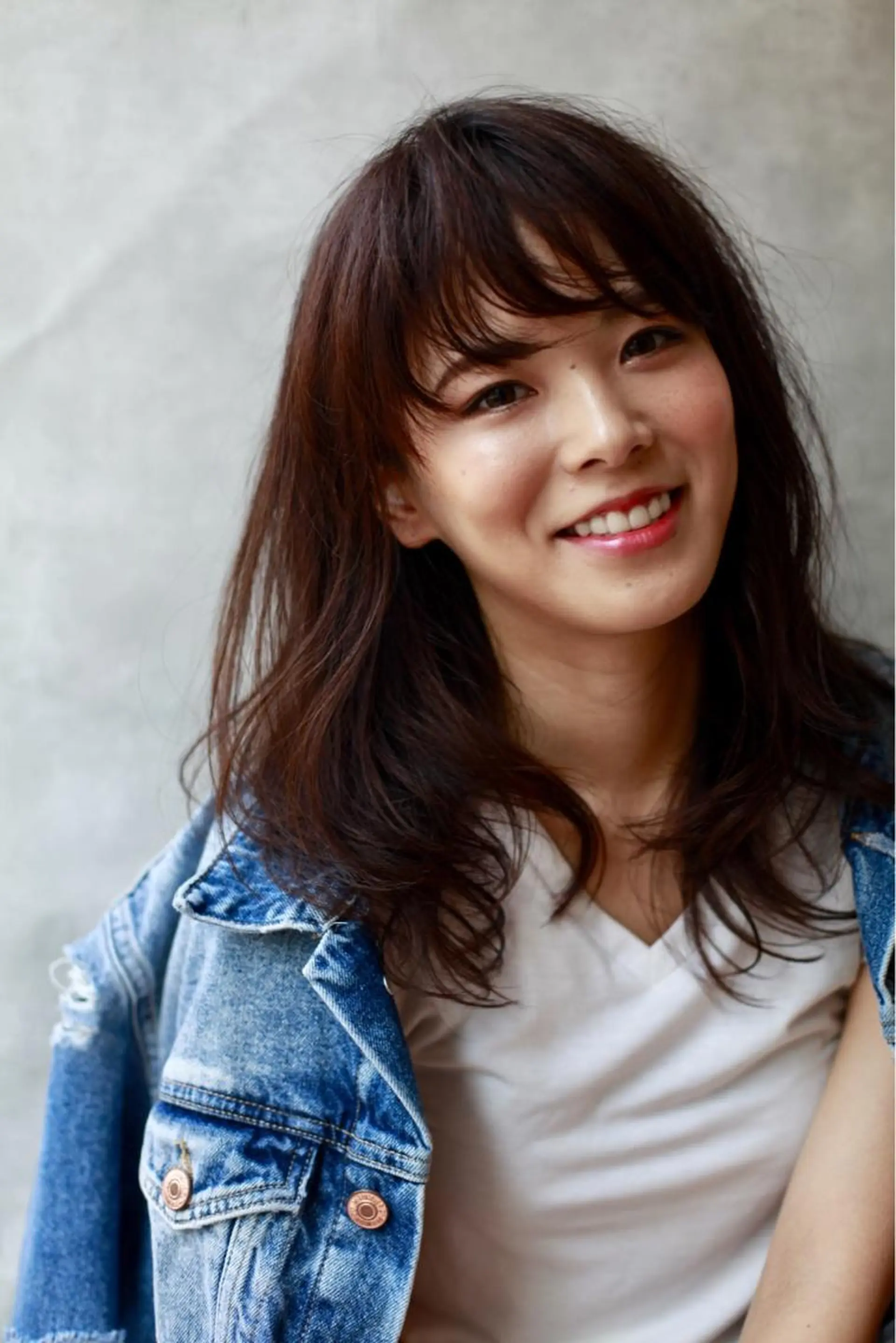 セミロング パーマ セミロングパーマ くせ毛 ストレートパーマ カット 縮毛矯正 四ッ家 裕【店長】のヘアスタイル