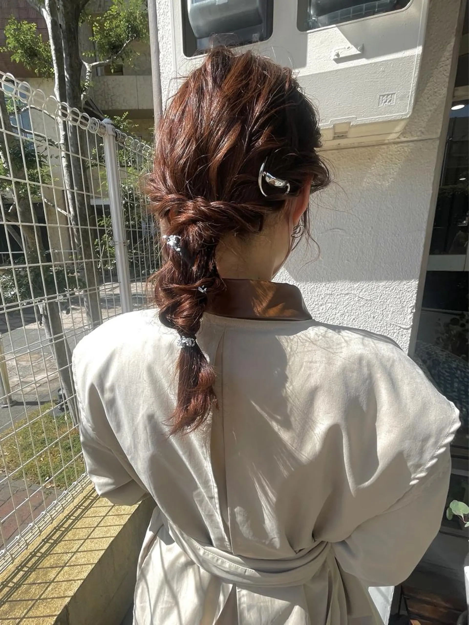 ミディアム ヘアアレンジ 🙃 透明感カラー/ボブのヘアスタイル