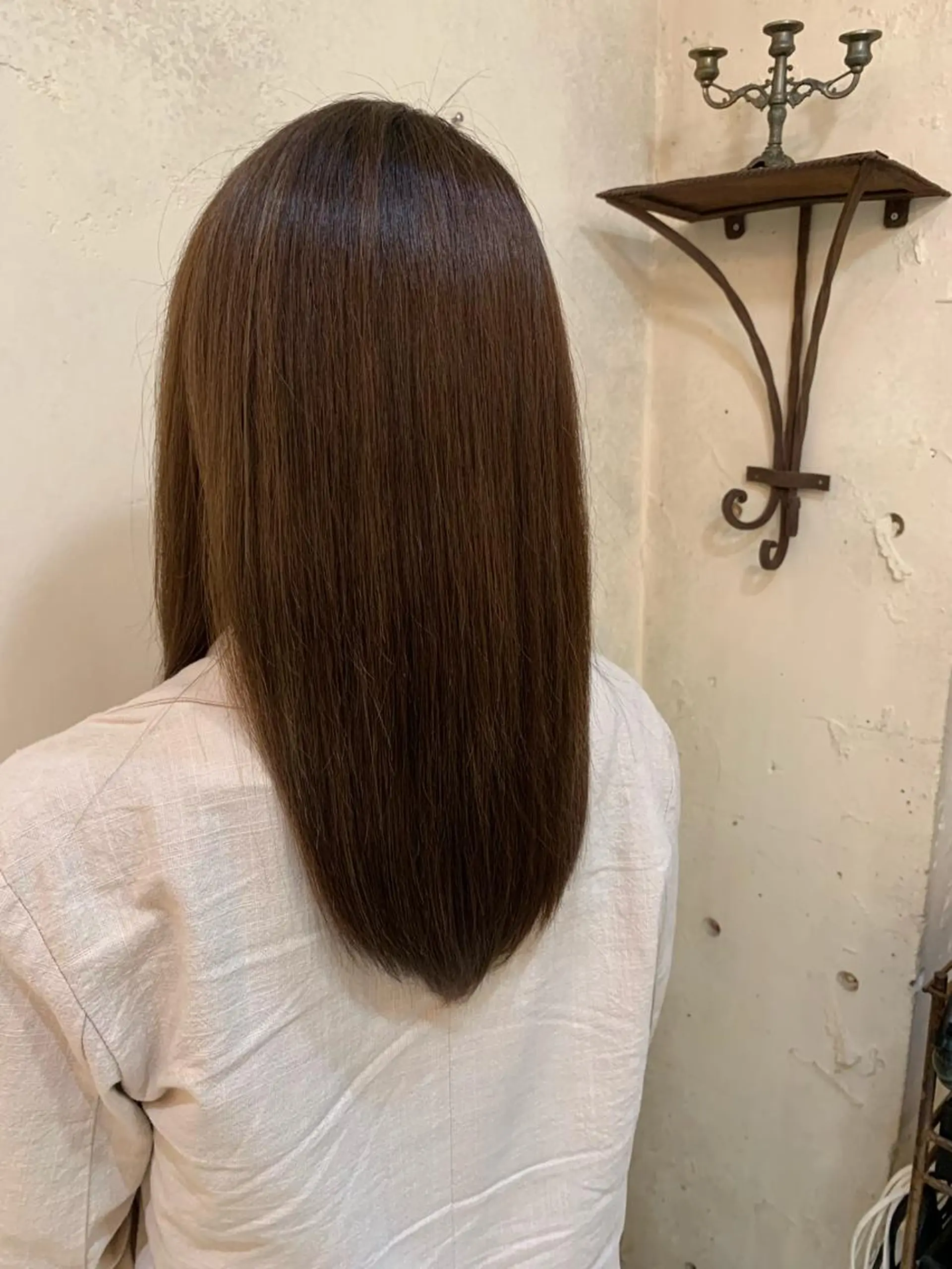 セミロング 髪質改善 ヘアカラー 清水 貴晶のヘアスタイル