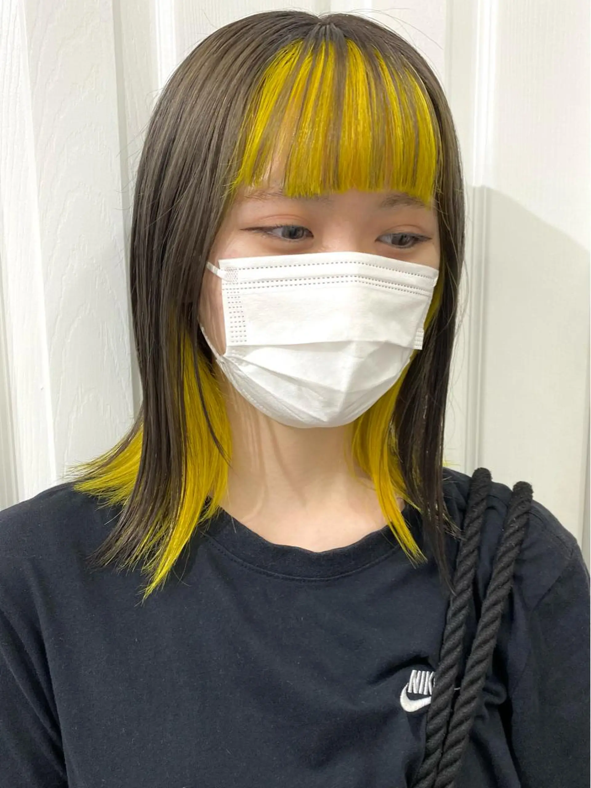 ミディアム カラー ヘアアレンジ デザインカラー ヘアカラー トリートメント ヘッドスパ ヘアセット kai .のヘアスタイル