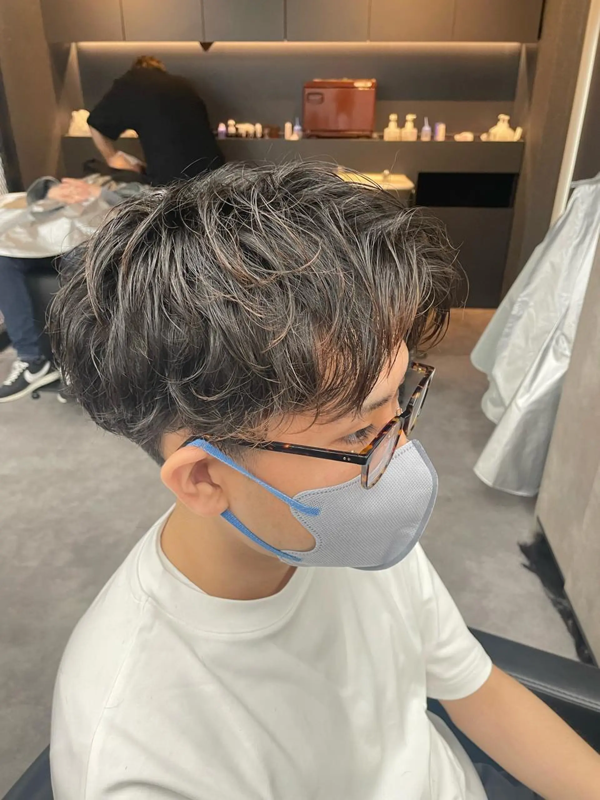 ショート パーマ ヘアアレンジ メンズ カット パーマ ⚡️王道メンズ⚡️ 北千住駅近!のヘアスタイル