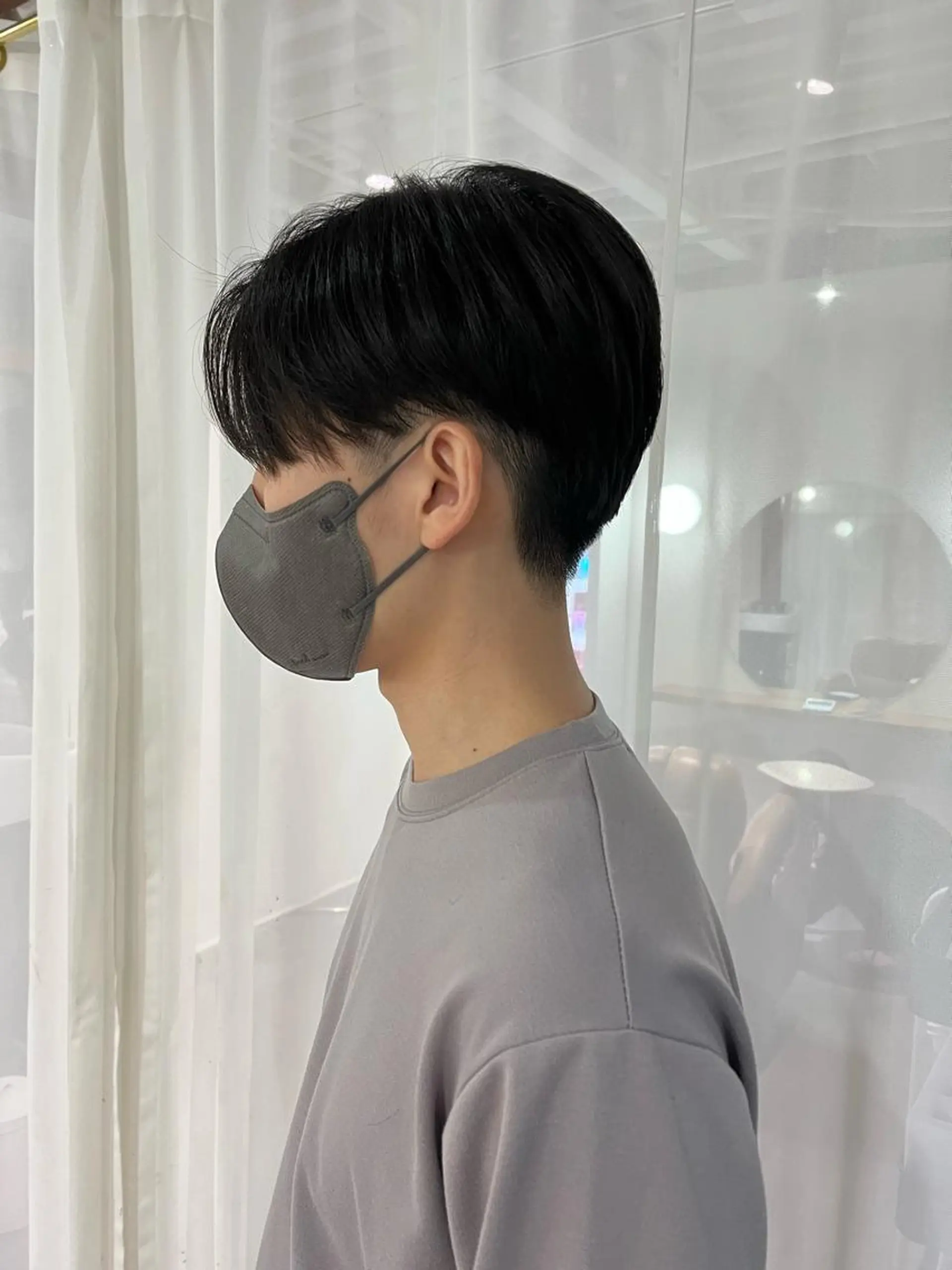 パーマ メンズ アイブロウ センターパート 京都駅メンズカット/ パーマ/Keigoのヘアスタイル