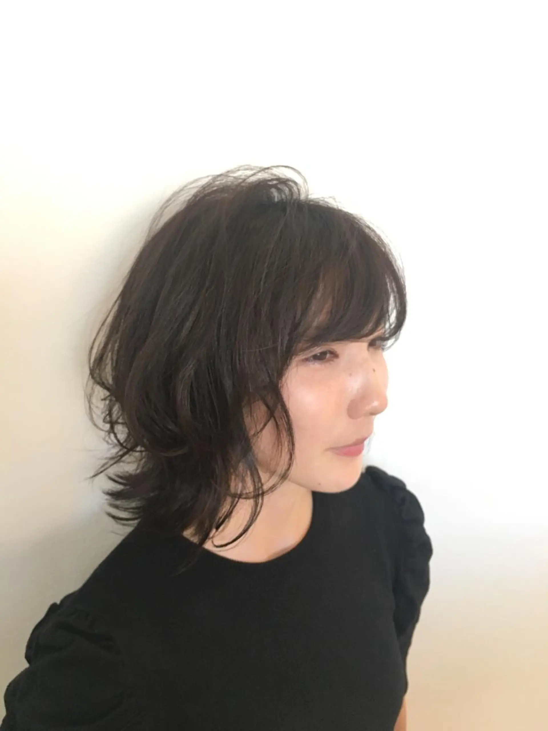 ミディアム カラー ミディアムパーマ カット ヘアカラー 斎藤 舞香のマツエク・マツパデザイン