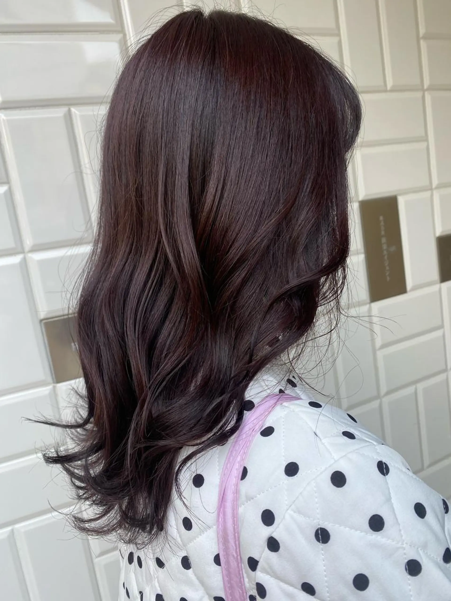 ロング カラー ブリーチ ラベンダーカラー ブリーチなしカラー アオイ🩵暖色 /まろやかカラーのヘアスタイル