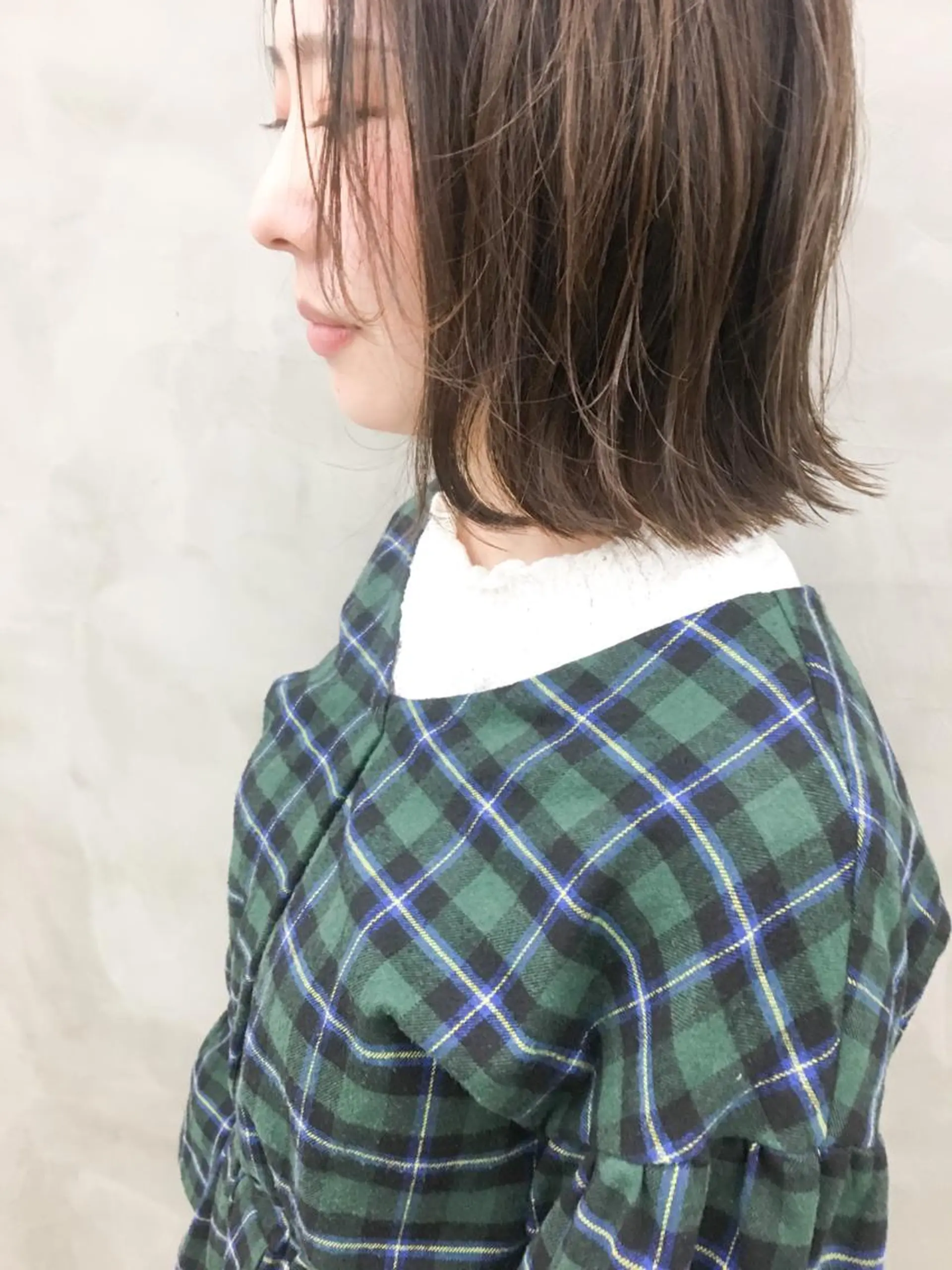 カラー 切りっぱなしボブ 透明感カラー イルミナカラー ボブ ヘッドスパ (女性限定)🍋モエのヘアスタイル