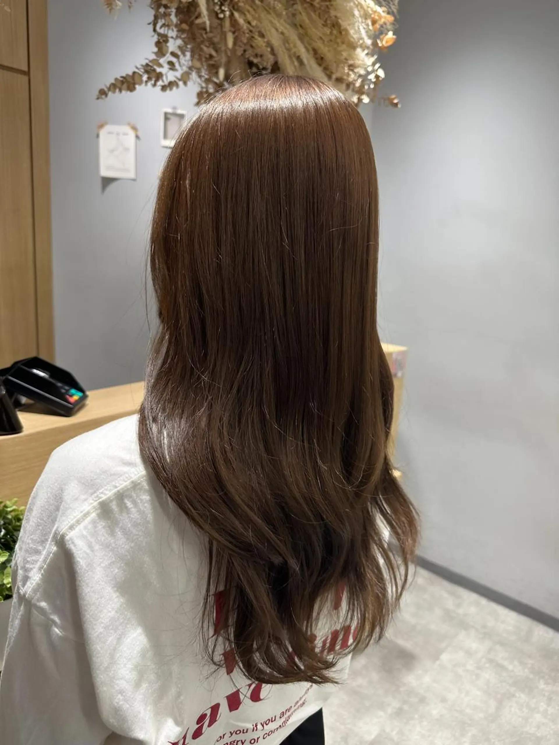 セミロング カット ヘアカラー トリートメント 巻ける髪質改善🫧ハ イライト/永田汰伊智のヘアスタイル