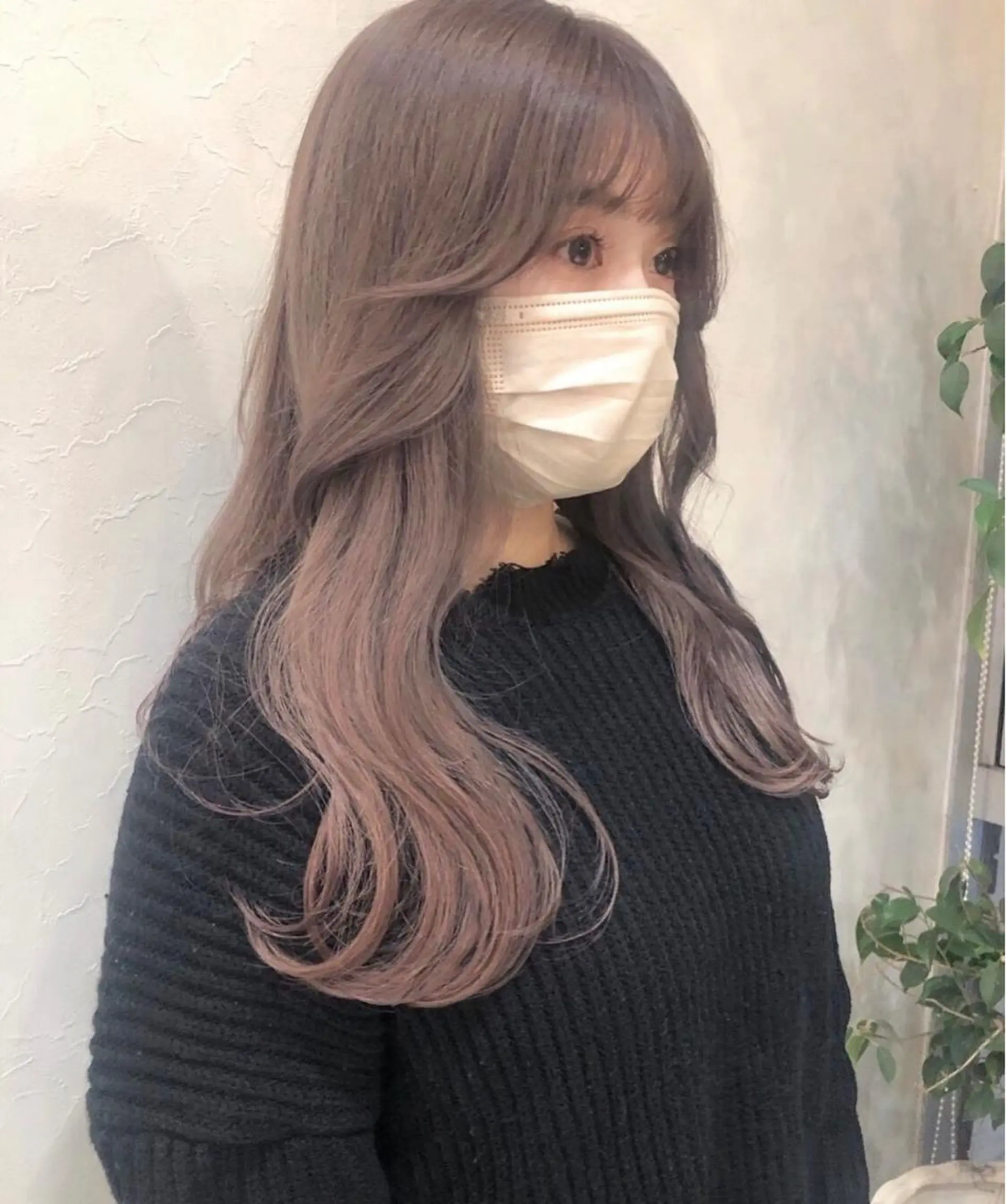 セミロング カラー nakahara madokaのヘアスタイル