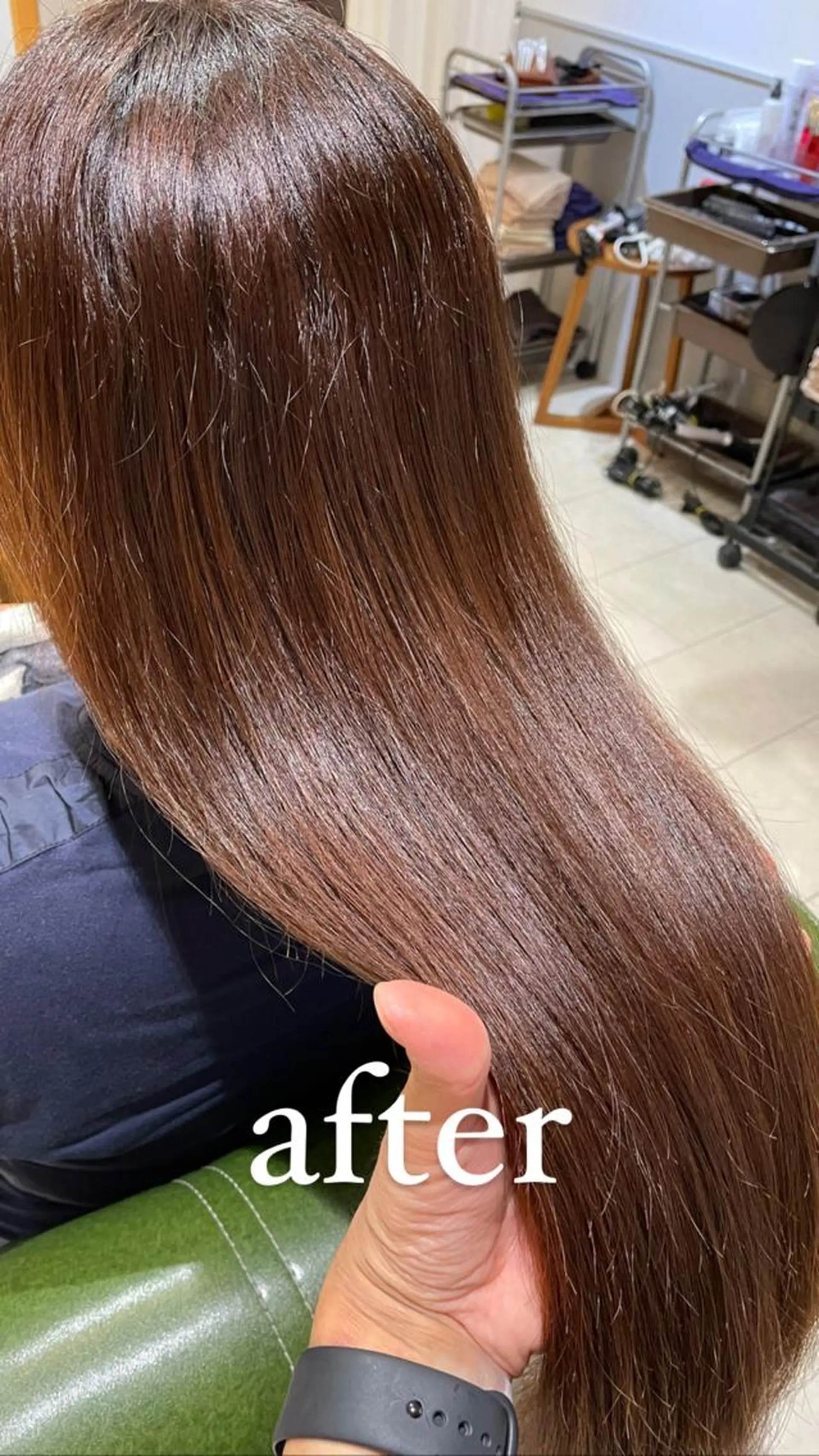 ロング カラー パーマ アクアカラー 髪質改善 トリートメント カット ヘアカラー トリートメント 過去一の柔髪ヘア 🌿einshairのヘアスタイル