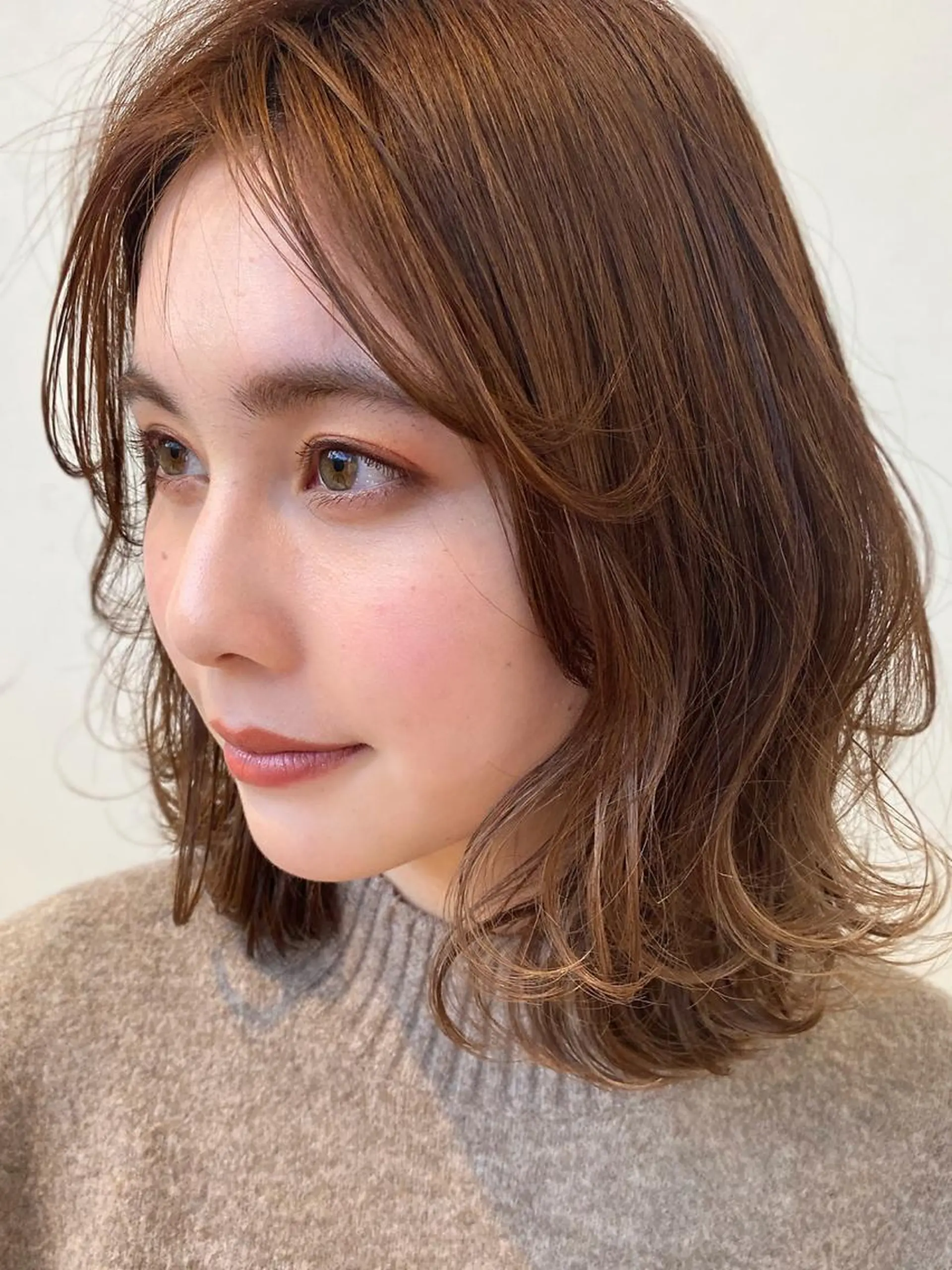 ショート カラー ベージュカラー ボブ カット ヘアカラー トリートメント ツヤ髪になりたい方へ 🩷柴田知亜希のヘアスタイル