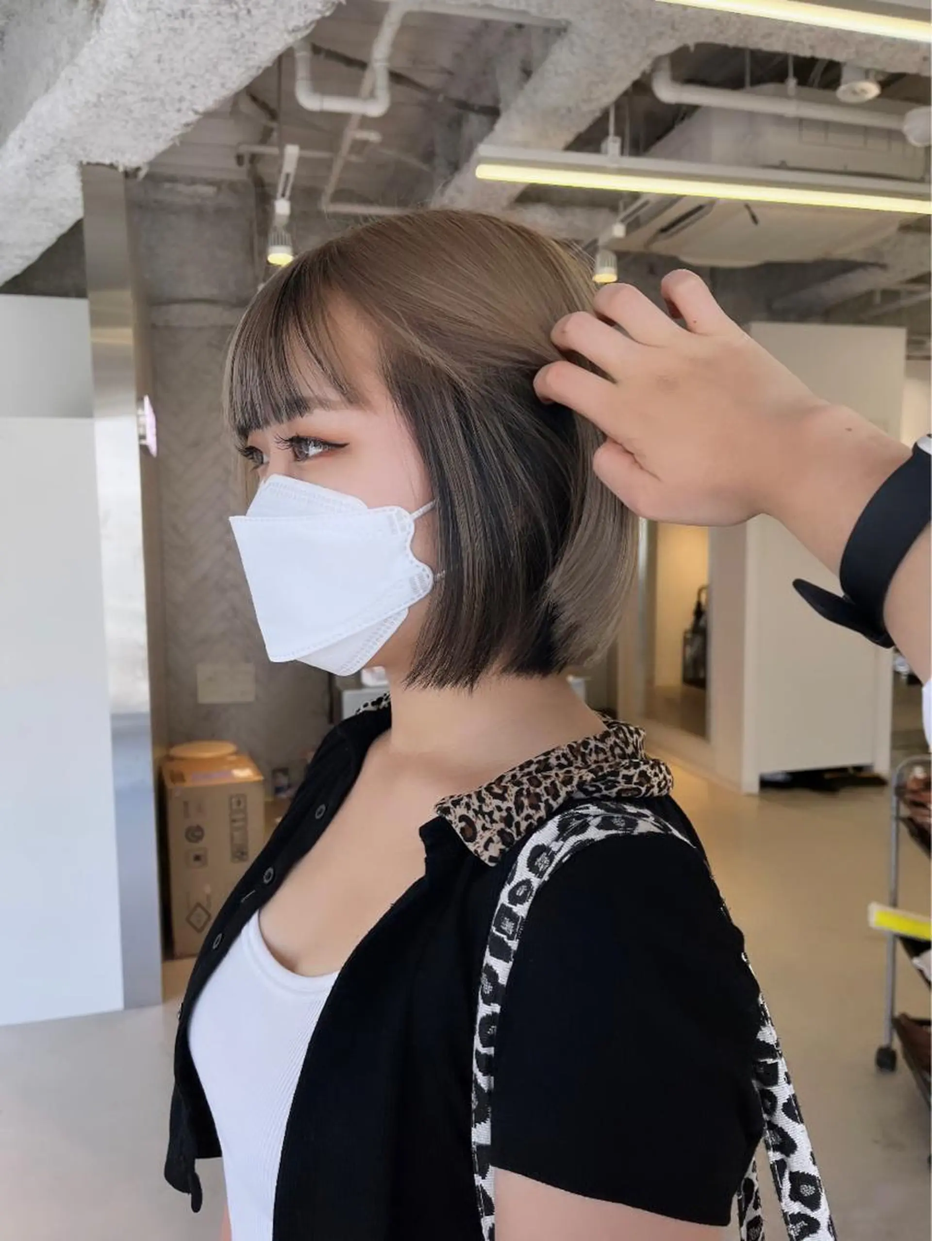 ショート ヘアカラー トリートメント karin🪩海外風 バタフライカットのヘアスタイル