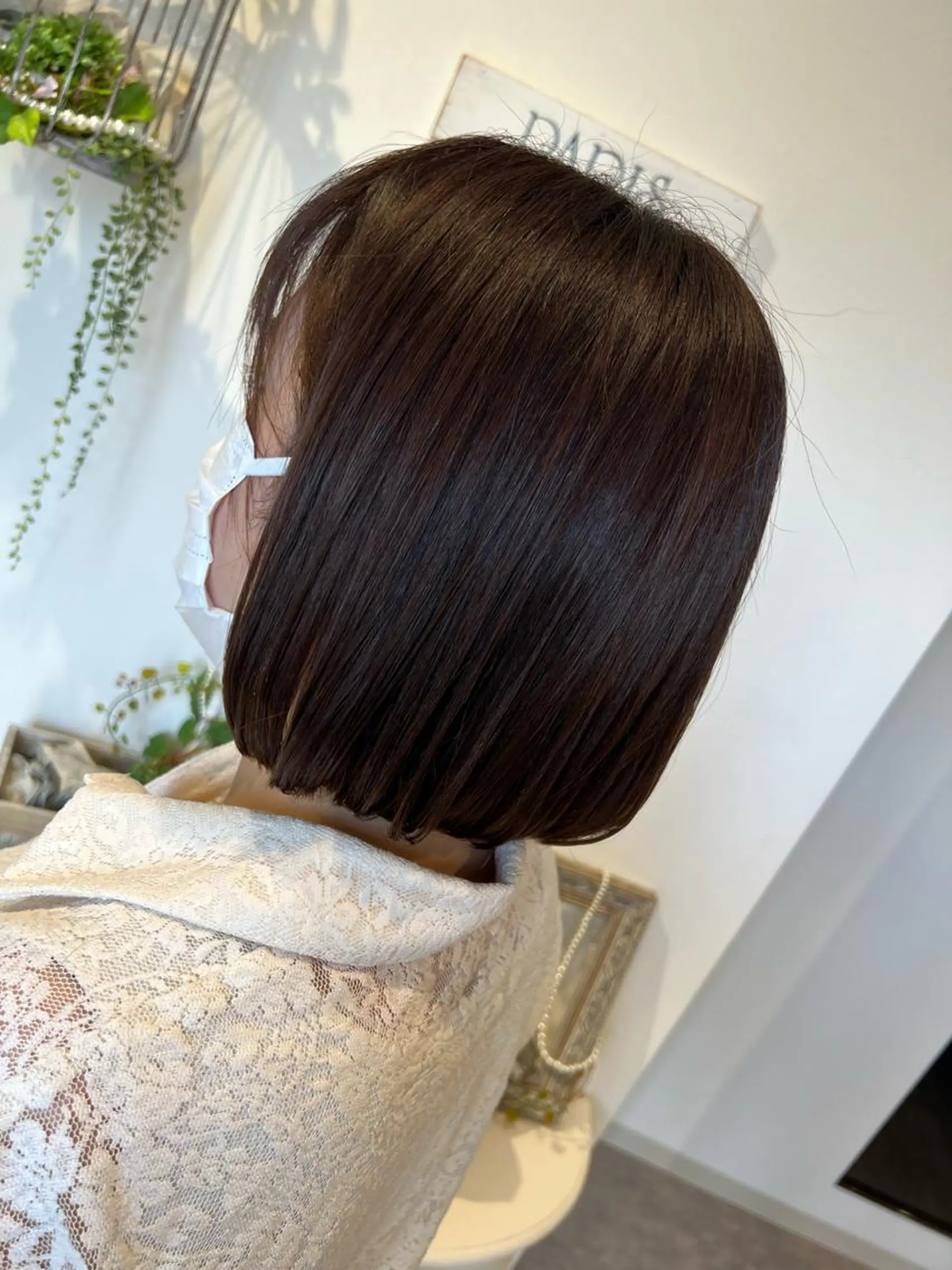 ミディアム カット ヘアカラー 井上 美春のヘアスタイル