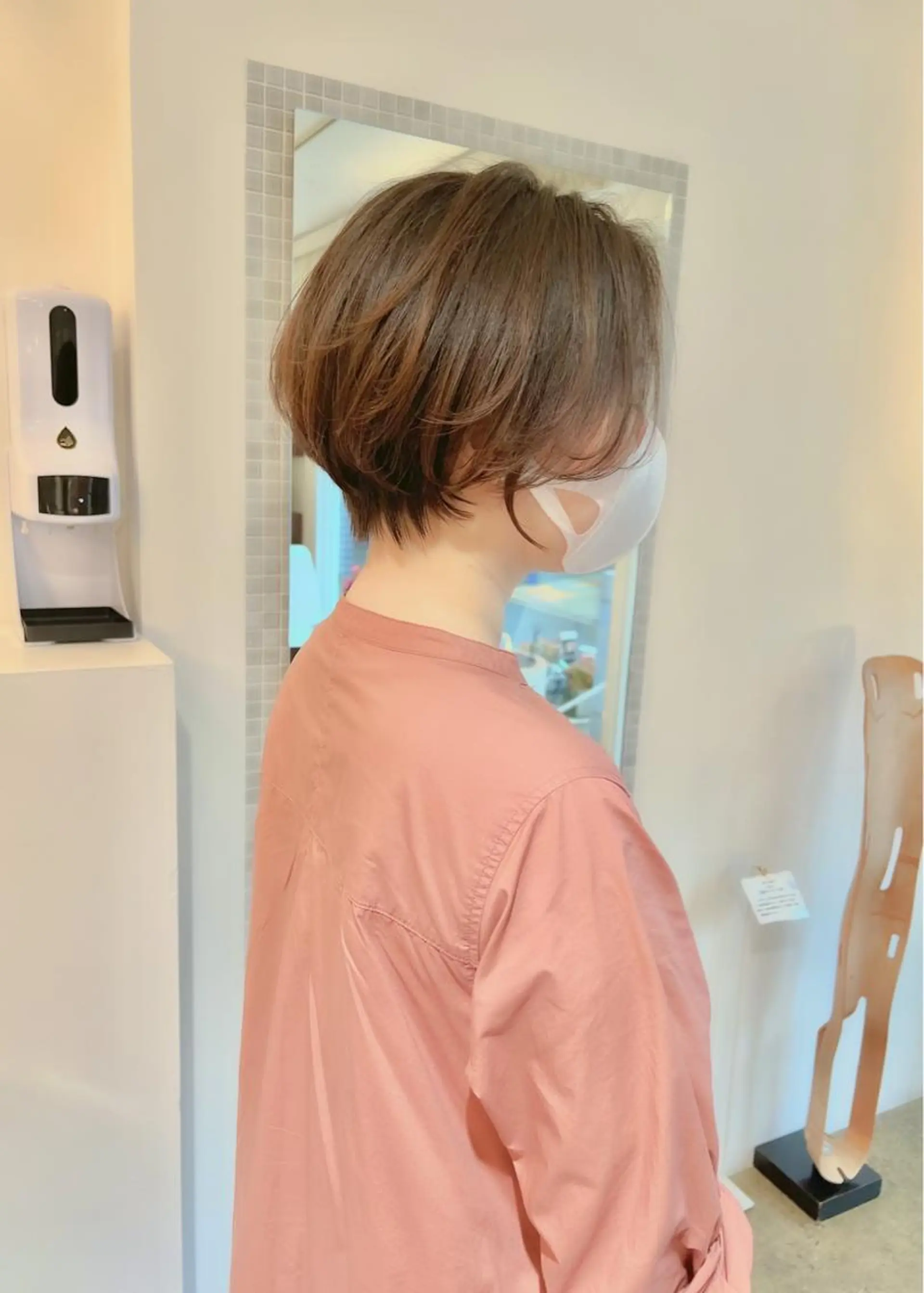 ショート カラー ショート/ボブ/縮毛 三上達大のヘアスタイル