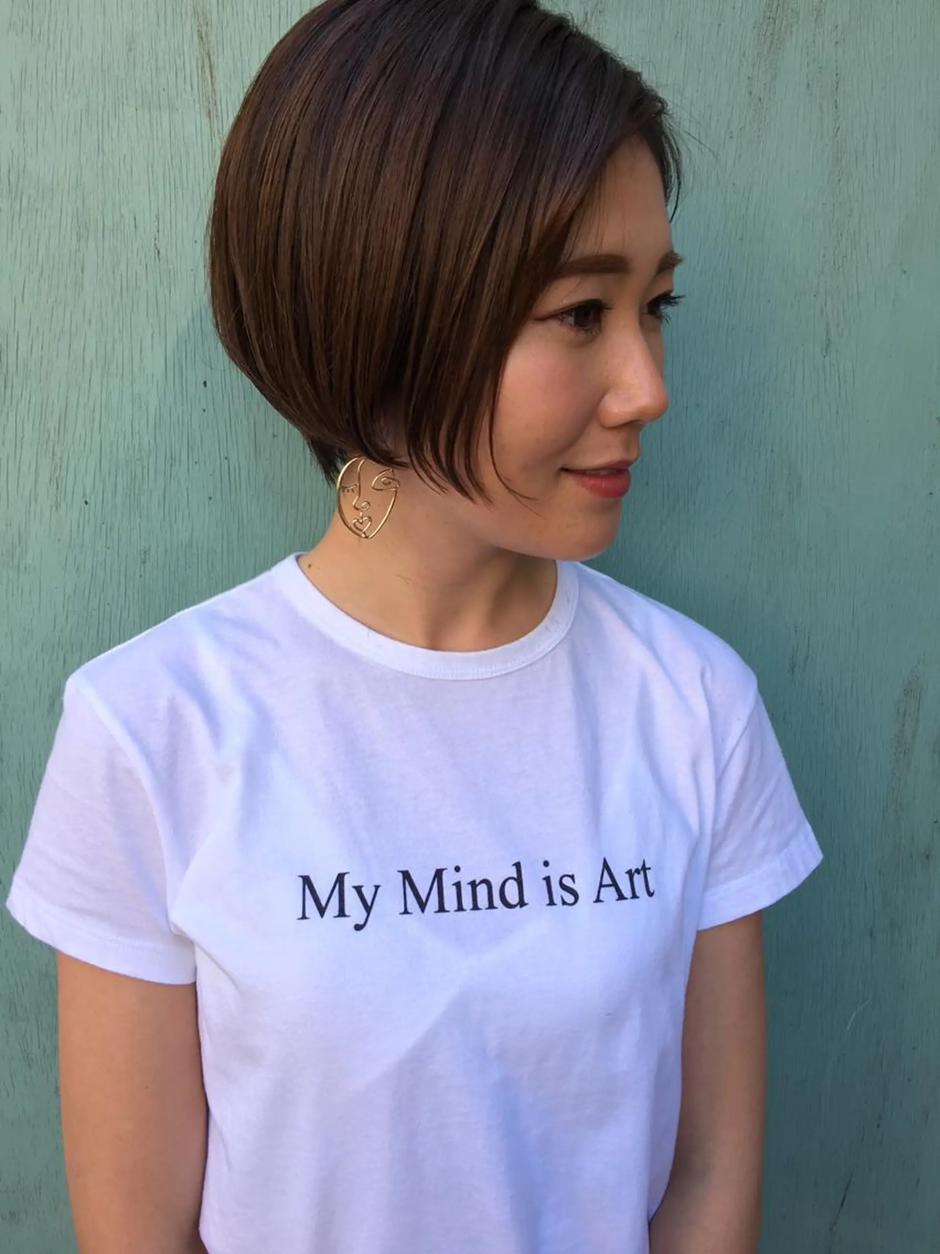 ショート カラー ヘアアレンジ ハンサムショート ショートヘア 小顔カット カット ヘアカラー トリートメント la fith所属・rico_by ヘアとアイブロウの眉毛・アイブロウイメージ