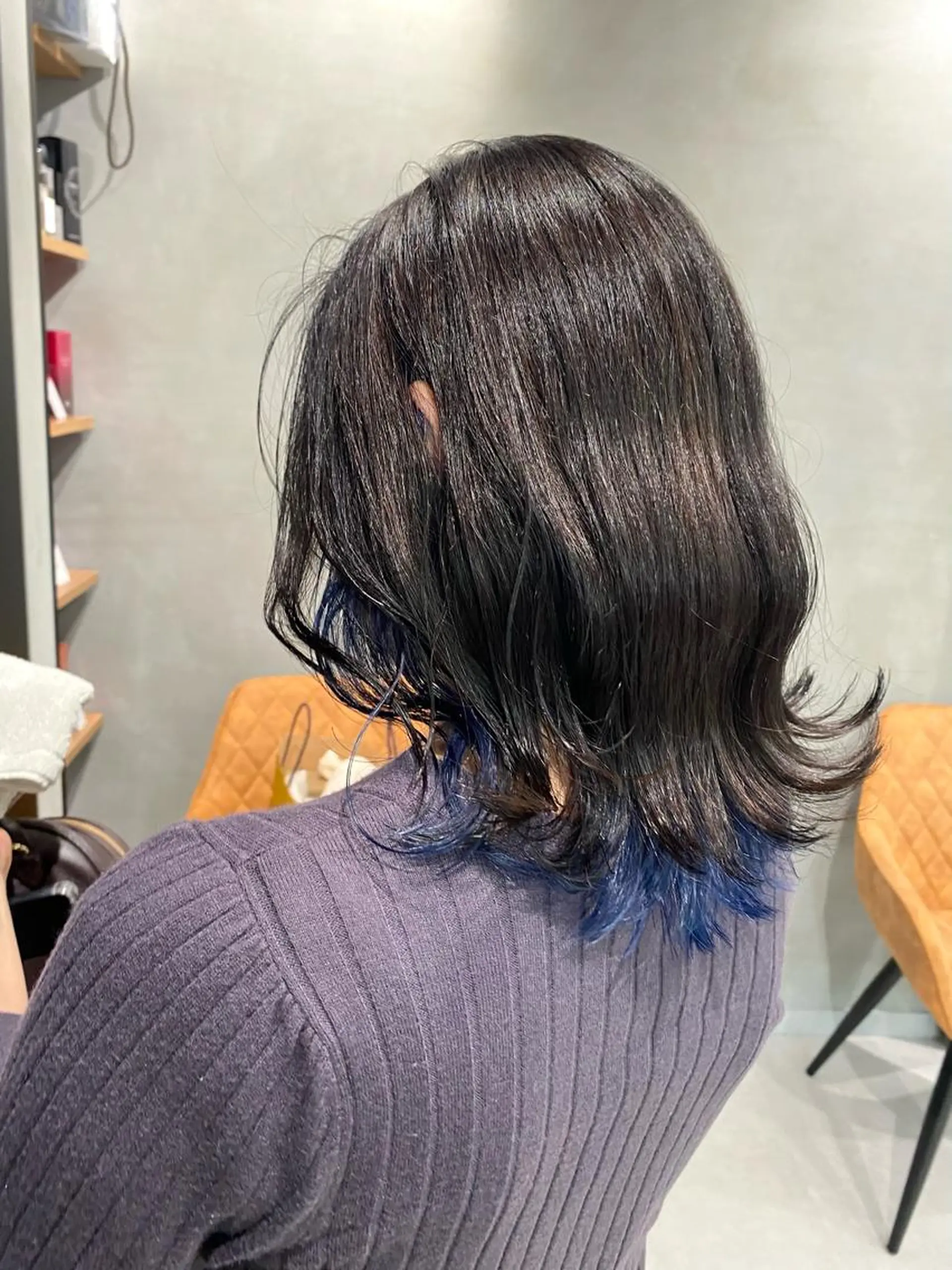 ミディアム カラー カット ヘアカラー トリートメント 【髪質改善】 梅田　聡のヘアスタイル