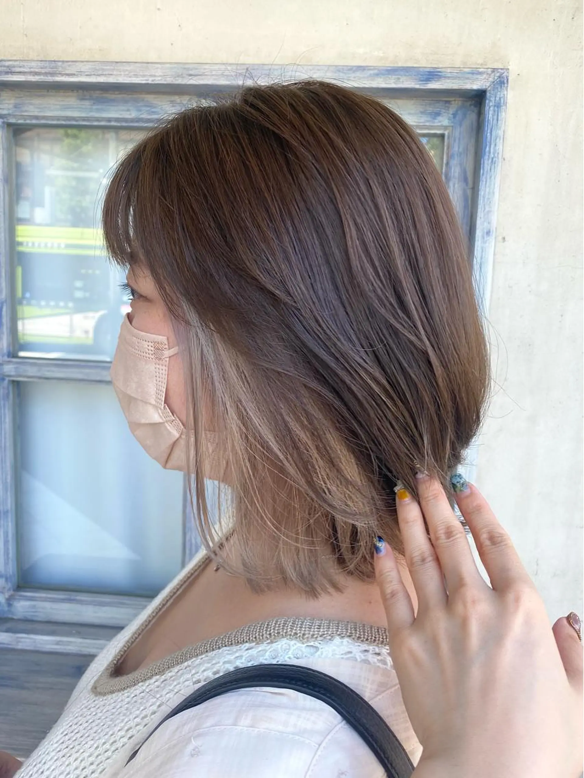 ショート ボブレイヤー ボブ くびれヘア レイヤーカット 森 早希絵のヘアスタイル