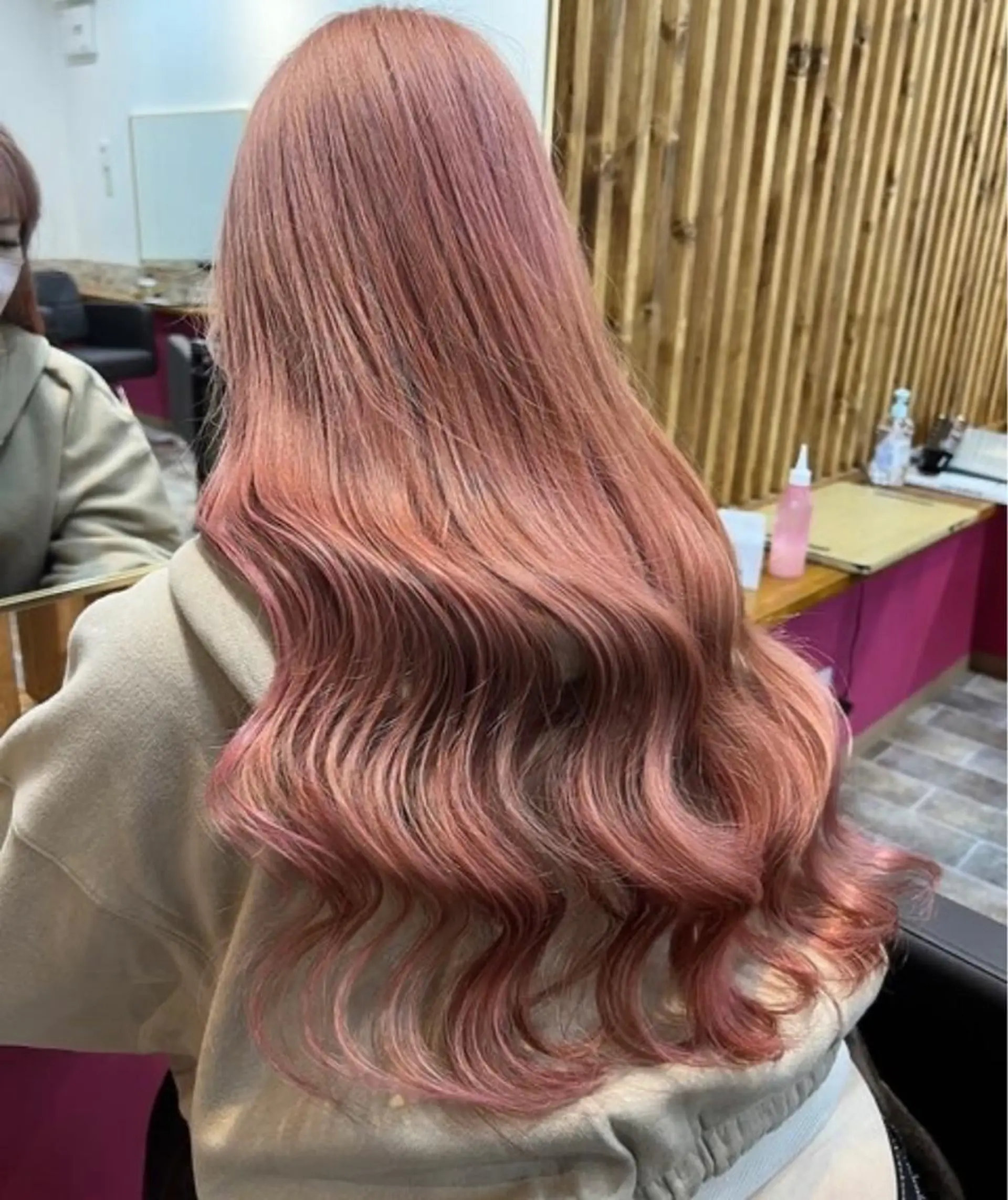 ロング カラー ヘアカラー&縮毛矯正 STAR☆RIVERのヘアスタイル