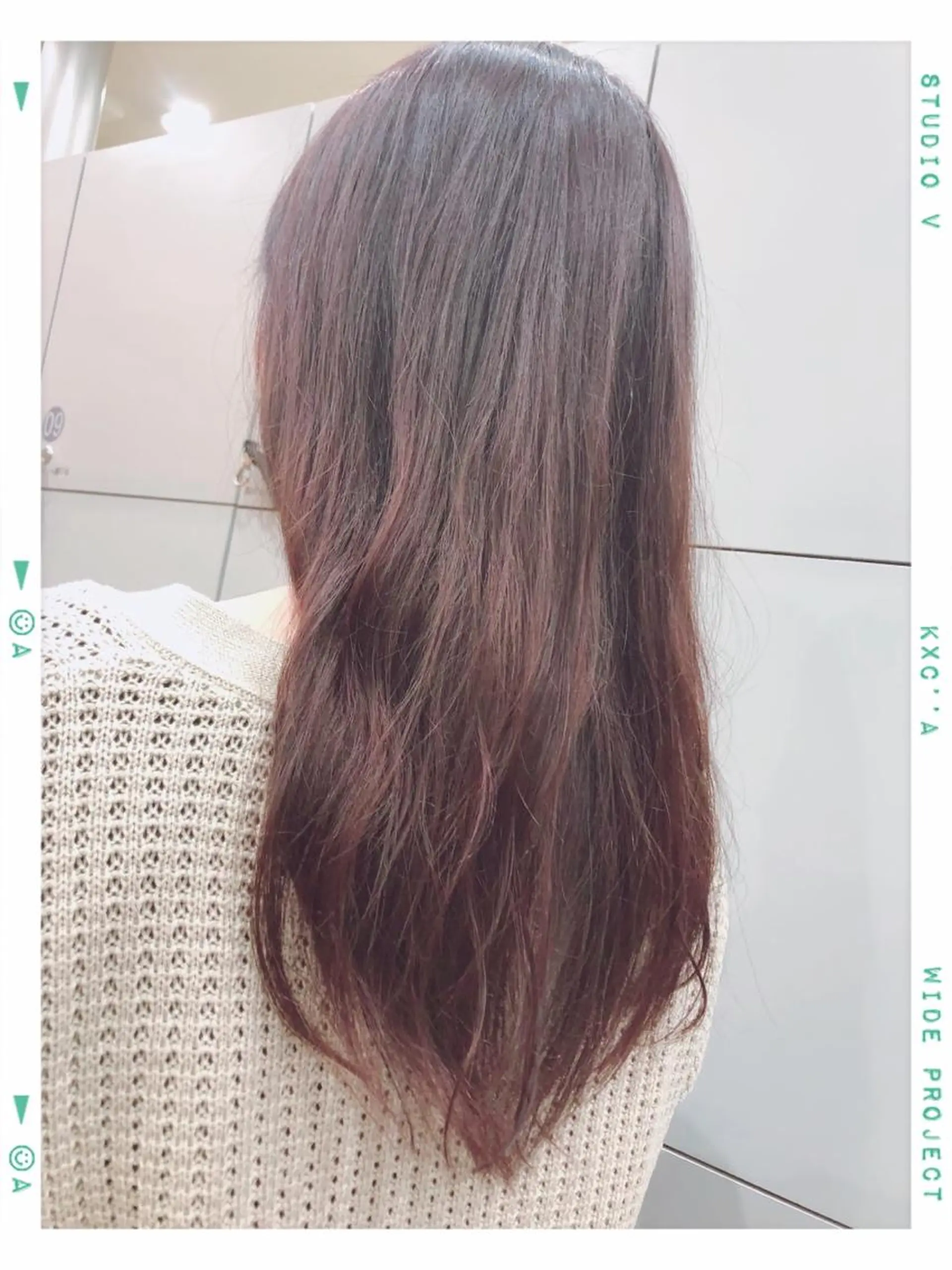 セミロング カラー 小野 遥南のヘアスタイル