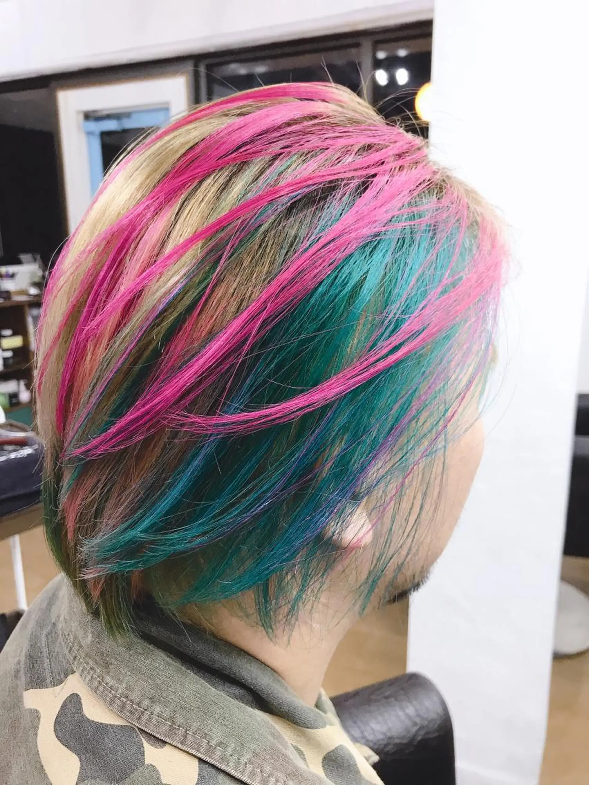 ミディアム カラー ヘアアレンジ メンズ R ri R takagiのヘアスタイル