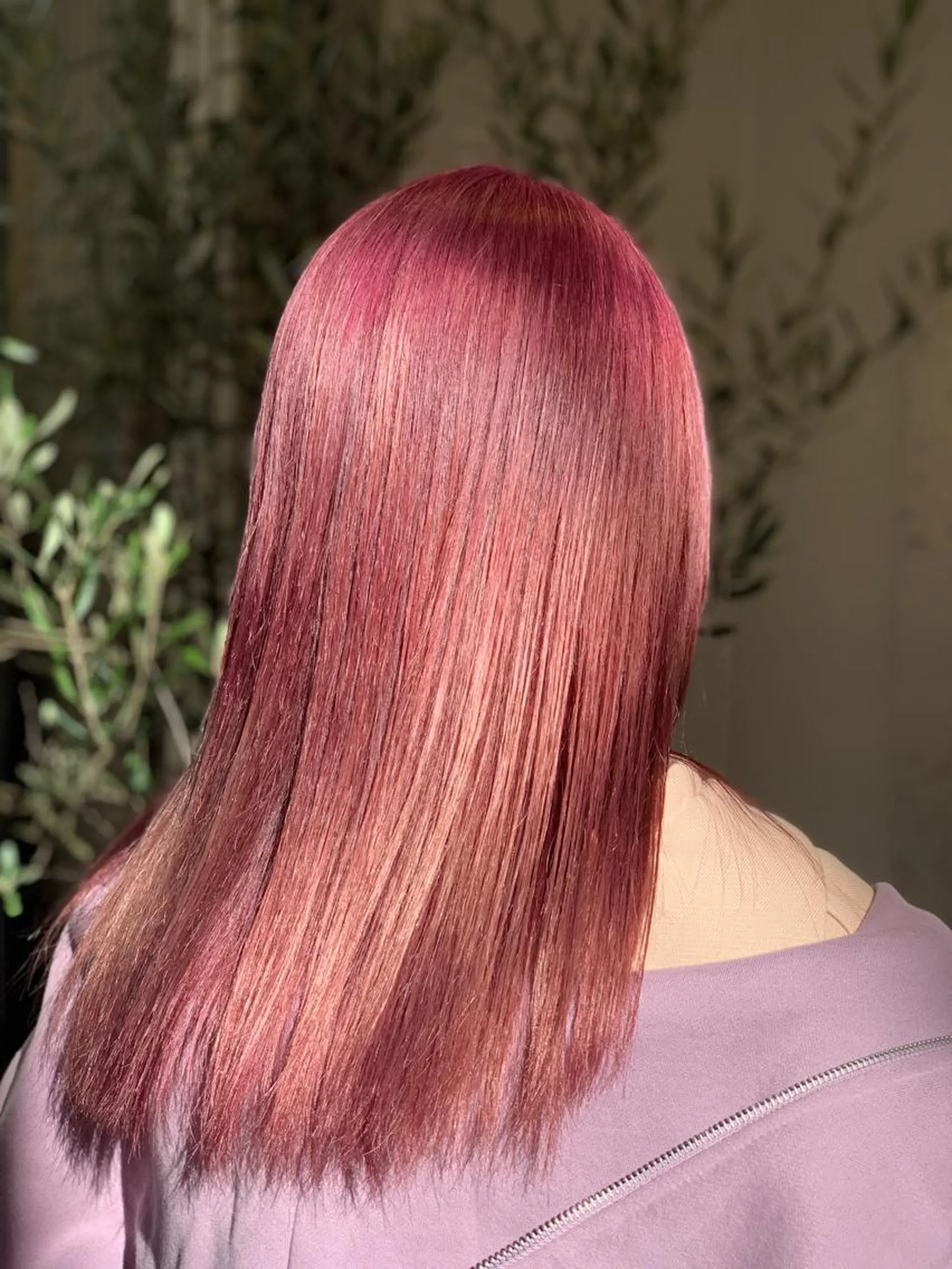 ミディアム カラー ヘアアレンジ カット ヘアセット 髪質改善×ハイトーン 中田啄也のヘアスタイル