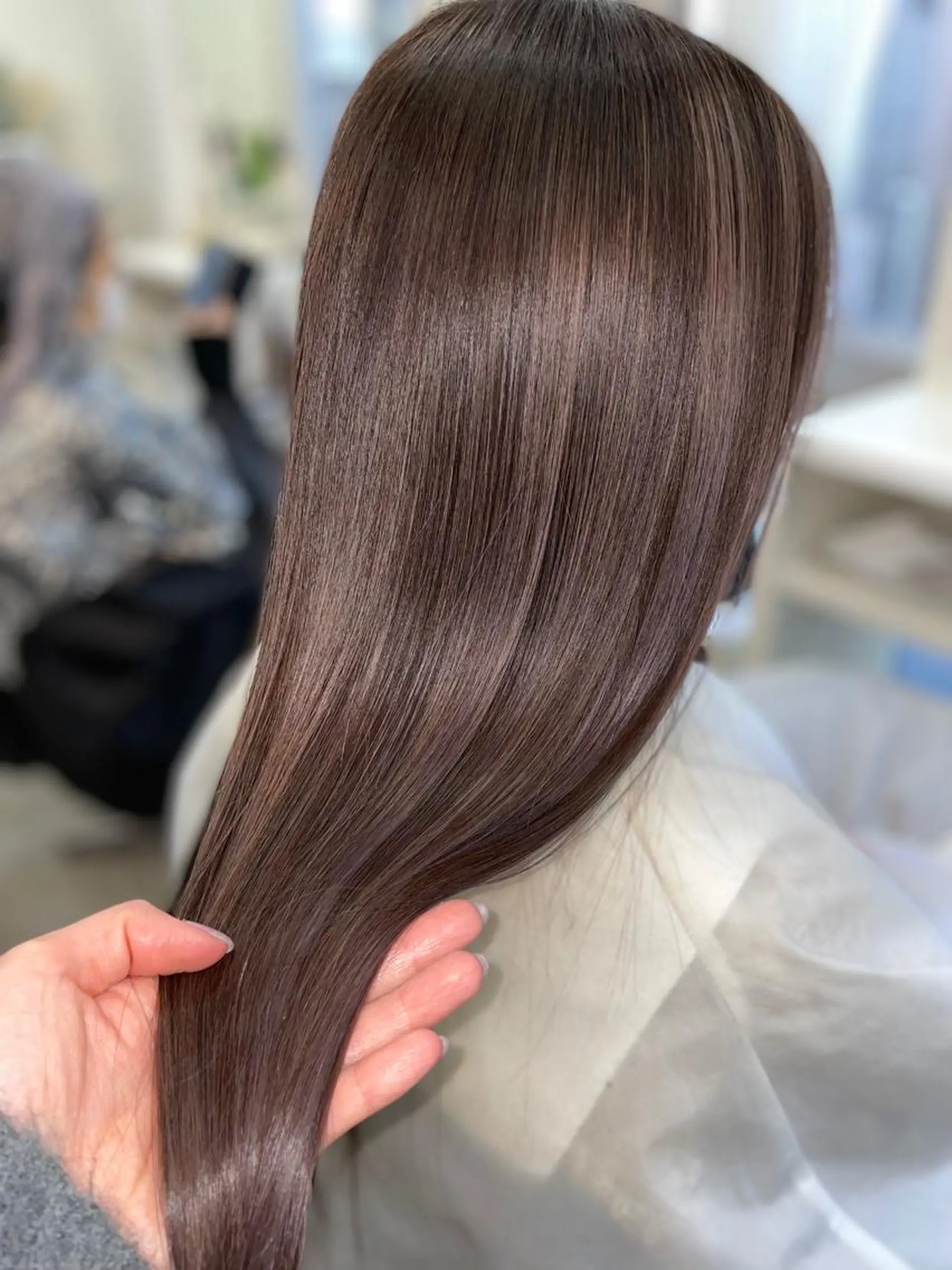 ロング カラー ヘアカラー トリートメント 韓国ヘア🤍髪質改善 🇰🇷AKANEのヘアスタイル