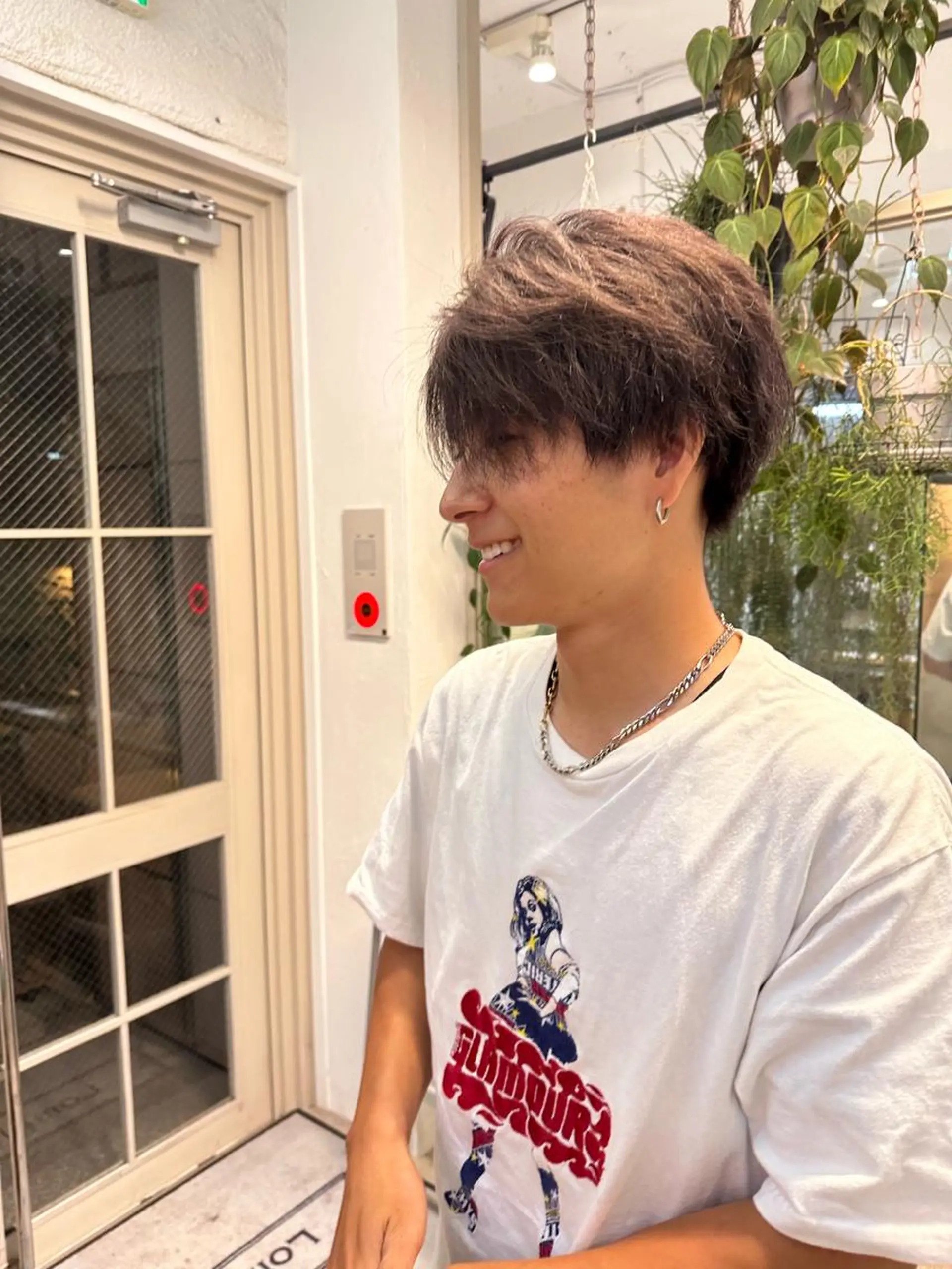 カラー メンズ ヘアカラー トリートメント REINA☁️透明感 カラー/ぷつっと♡のヘアスタイル