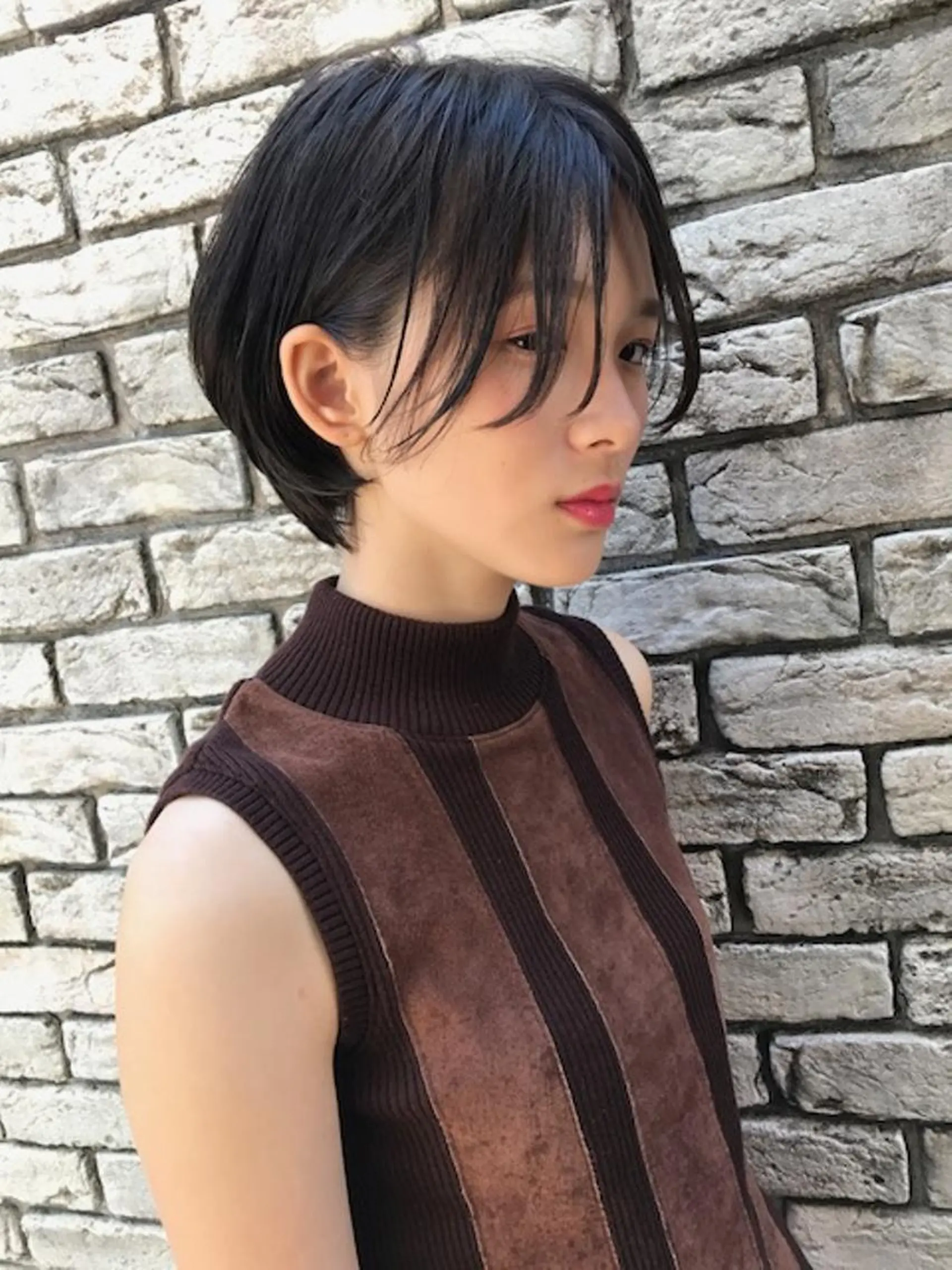 ショート カラー パーマ 羽田 ひろむのヘアスタイル