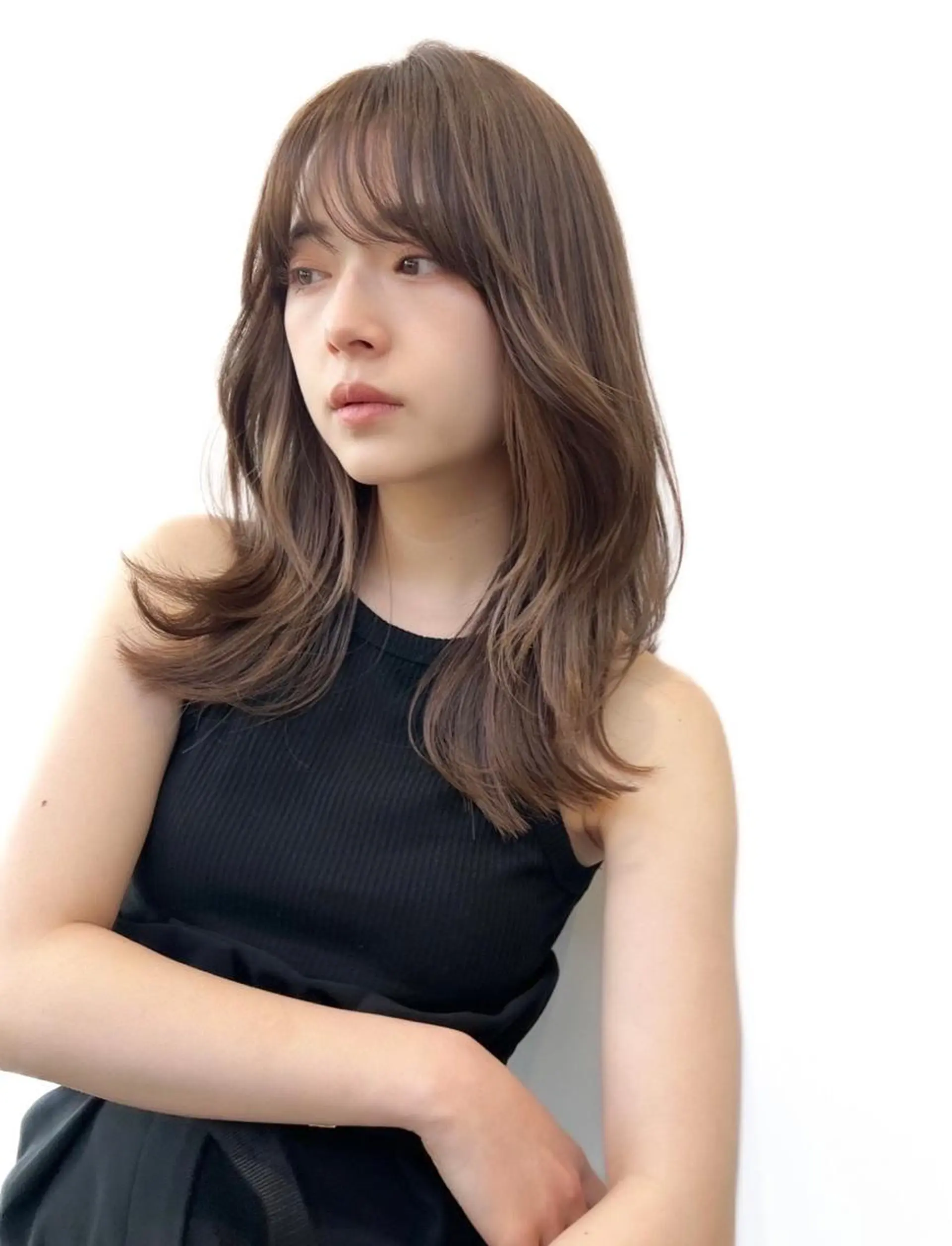 ロング レイヤーカット 横浜 店長 橋場優のヘアスタイル