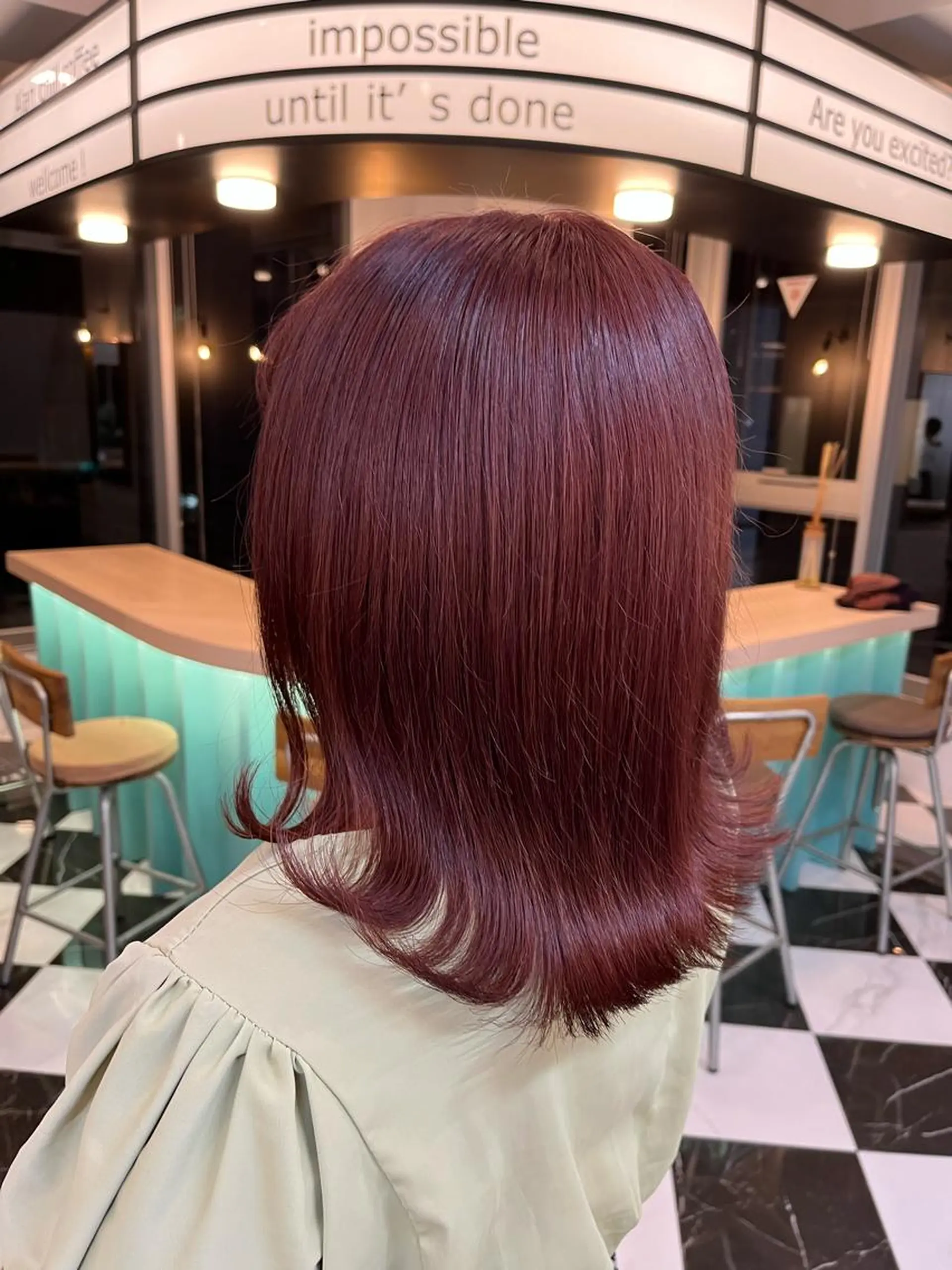 ミディアム ピンクラベンダー トリートメント レイヤー🩵透明感 ೀユイ🌙のヘアスタイル