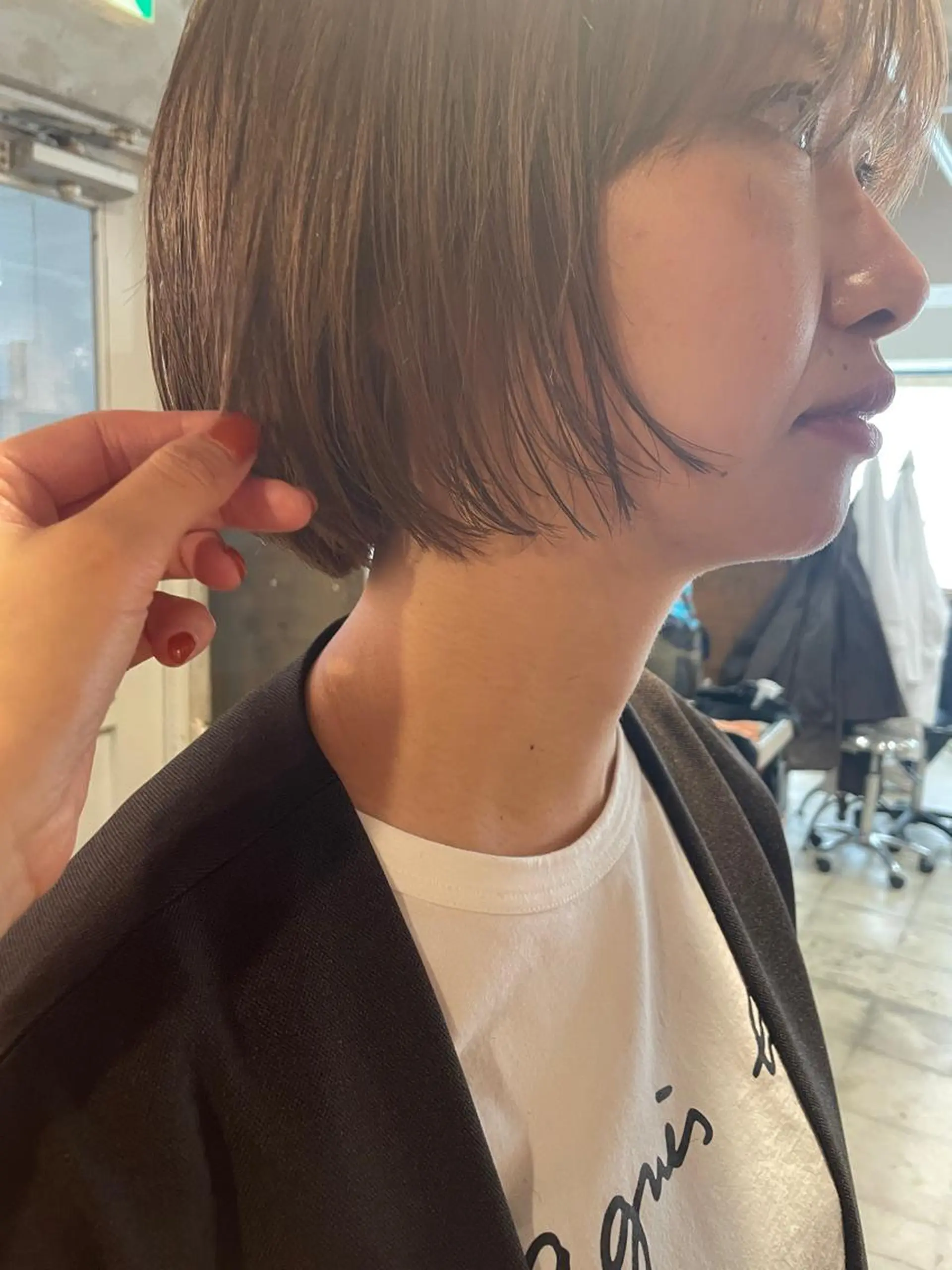 ショート カット ヘアカラー トリートメント さの あやねのヘアスタイル