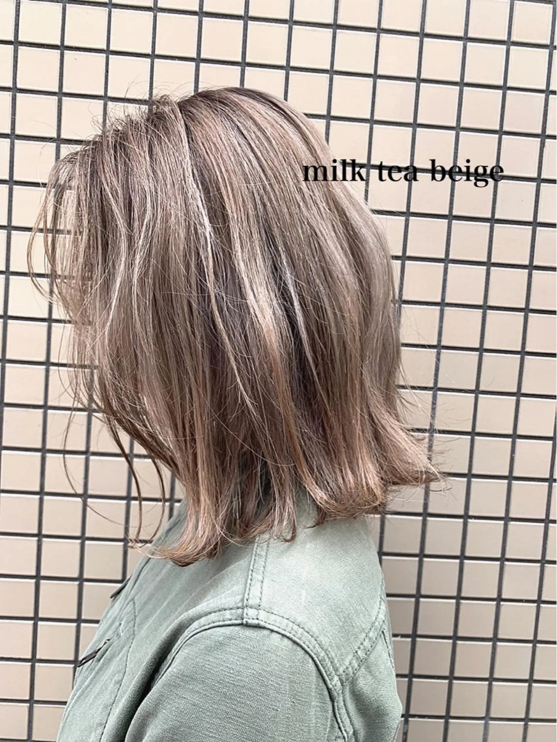 ミディアム カラー カット ヘアカラー zina藤崎📛 井上美乃里のヘアスタイル