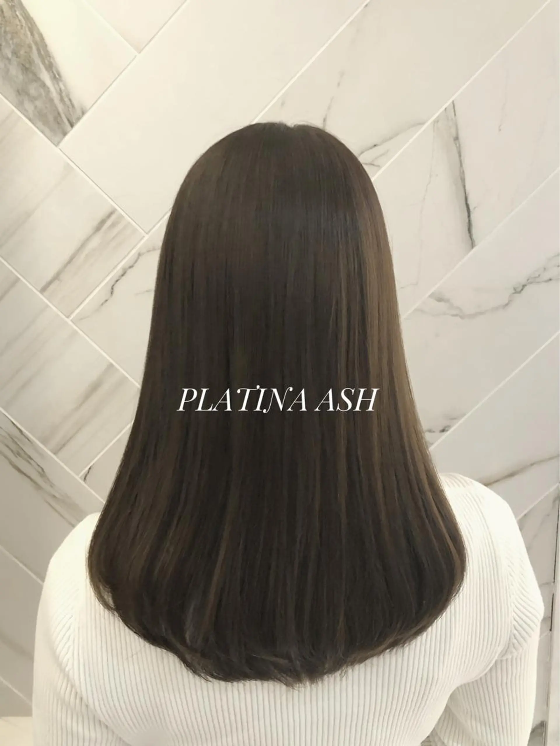 ミディアム カラー ヘアアレンジ ポニーテール アッシュ 透明感カラー オレンジ カット トリートメント ✨似合うのその先へ✨ 田中延和のヘアスタイル