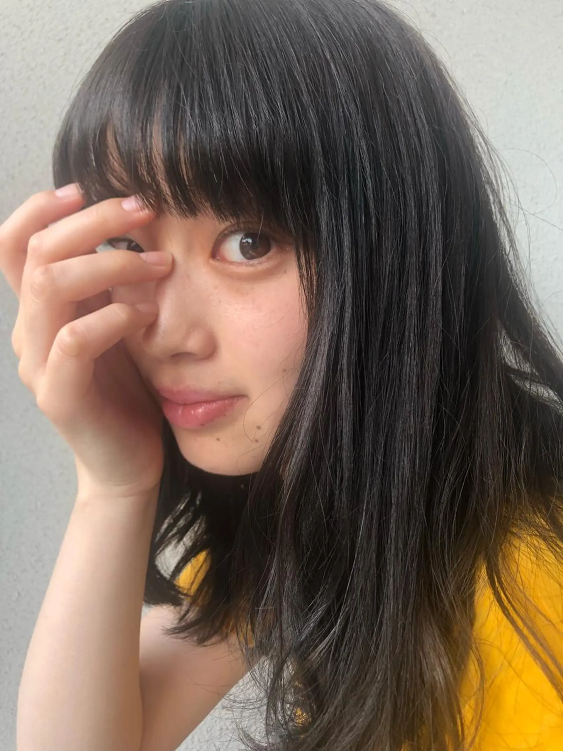 セミロング アッシュ 縮毛矯正の達人 ☆　松本のヘアスタイル
