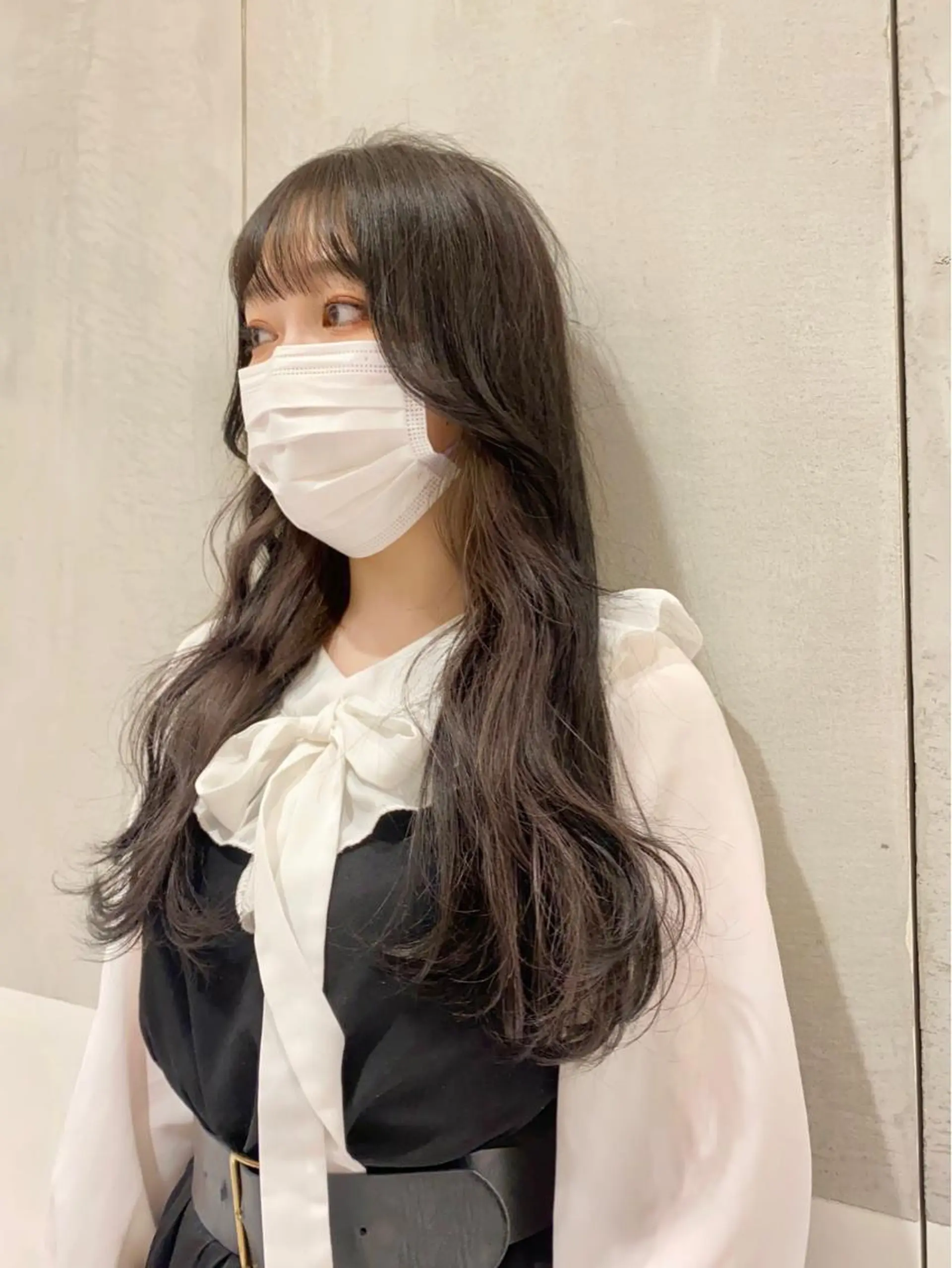 ロング ヘアカラー トリートメント ヘアセット 🎀韓国レイヤー 🇰🇷mireiのヘアスタイル