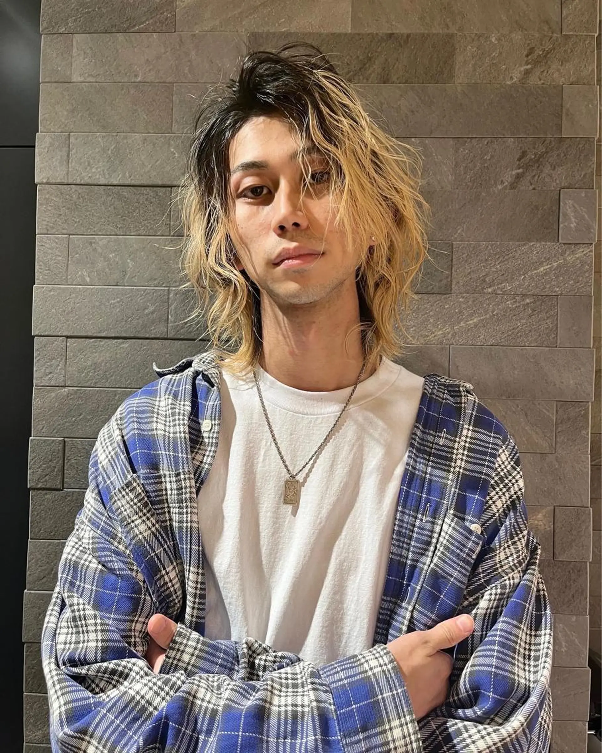 セミロング カラー メンズ Tetta 🤙のヘアスタイル