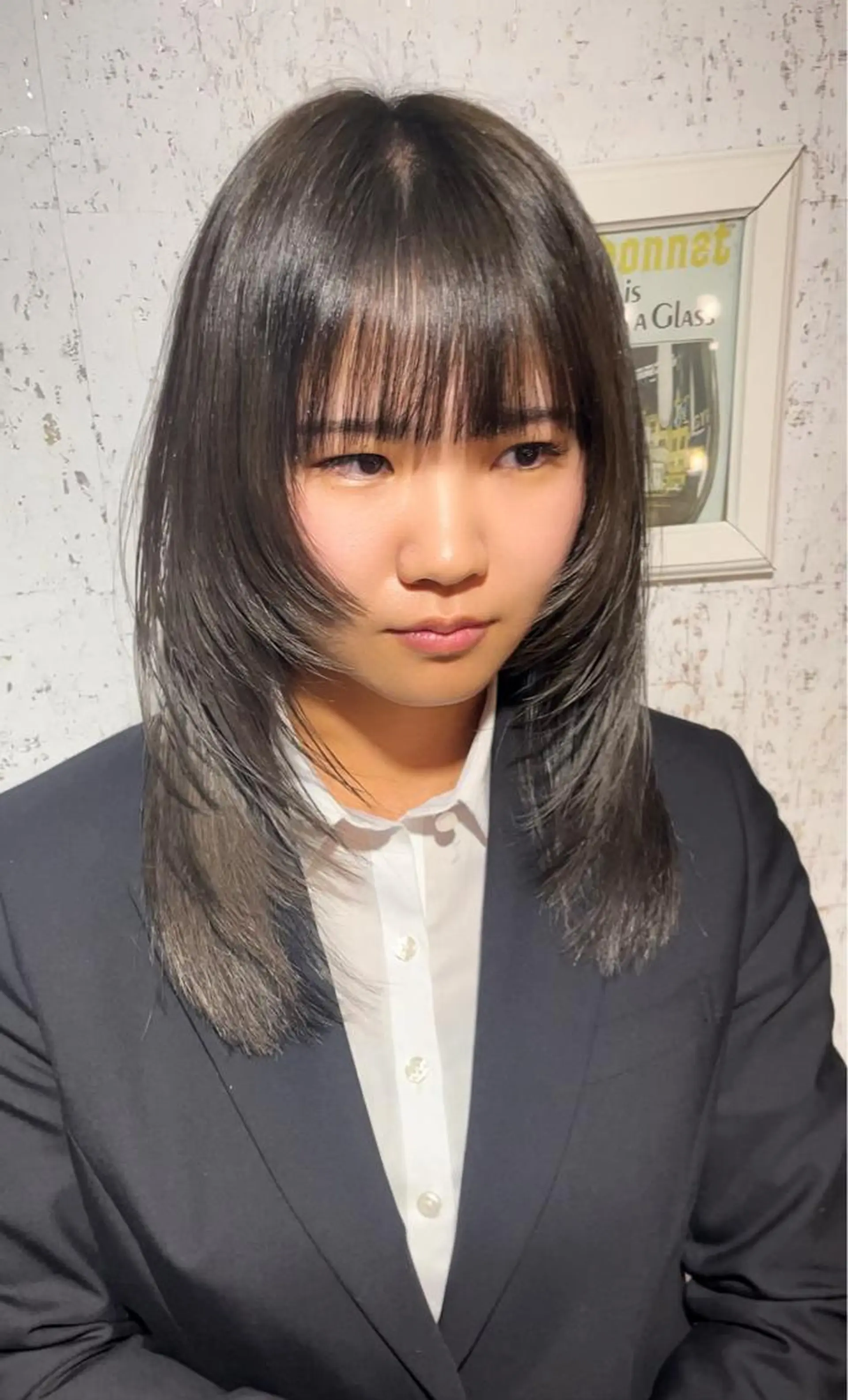 セミロング ウルフカット カット トリートメント 🫧顔周りレイヤー/ ウルフ/縮毛/白倉のヘアスタイル