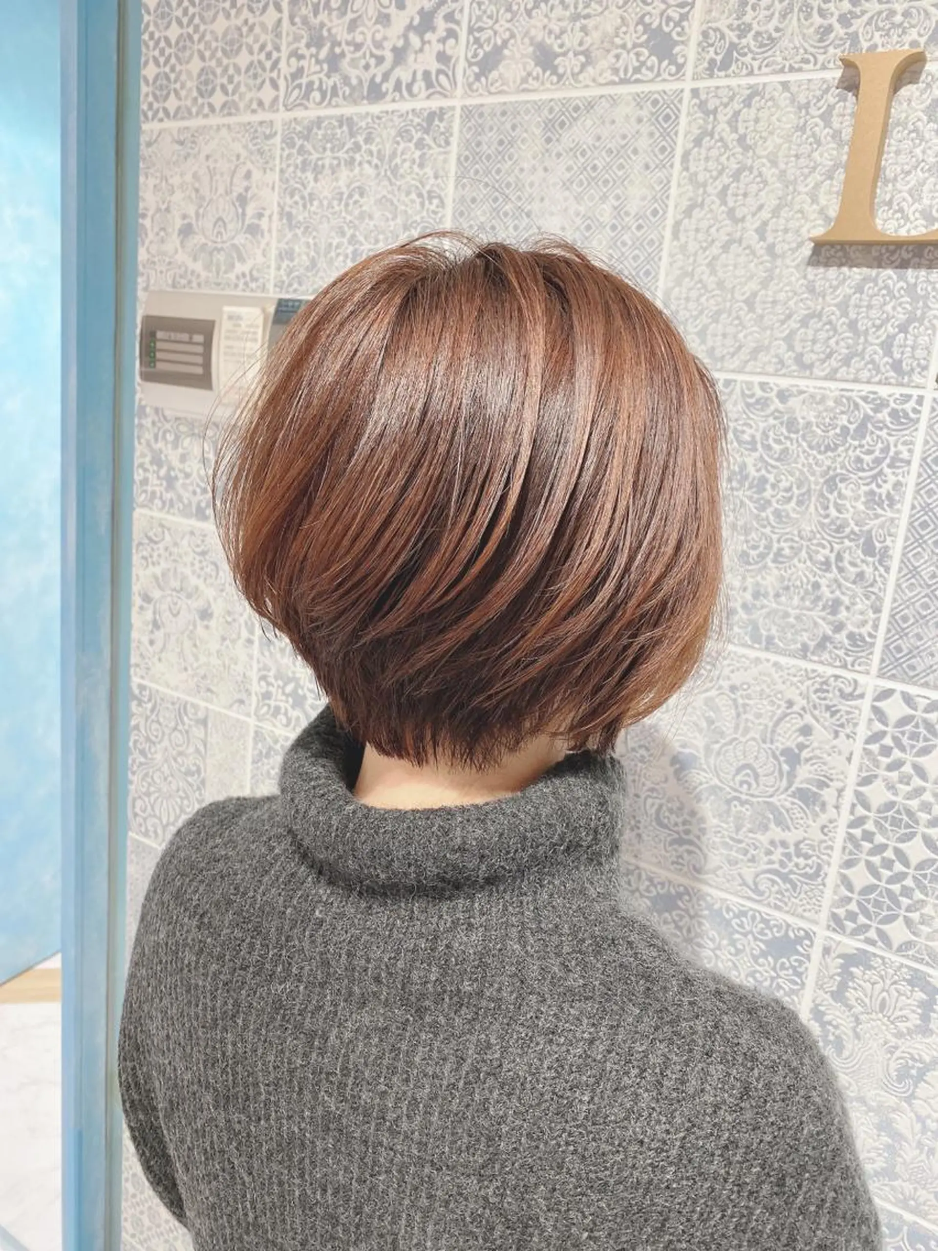 ショート カット ヘアカラー トリートメント 🌟モテ髪ショート 🌟店長 津賀涼のヘアスタイル